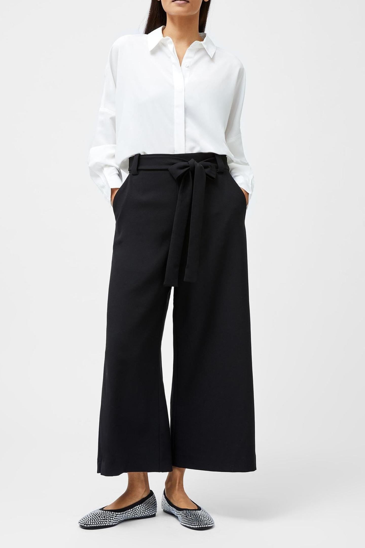 WHISPER BELTED CULOTTES BLACK 1