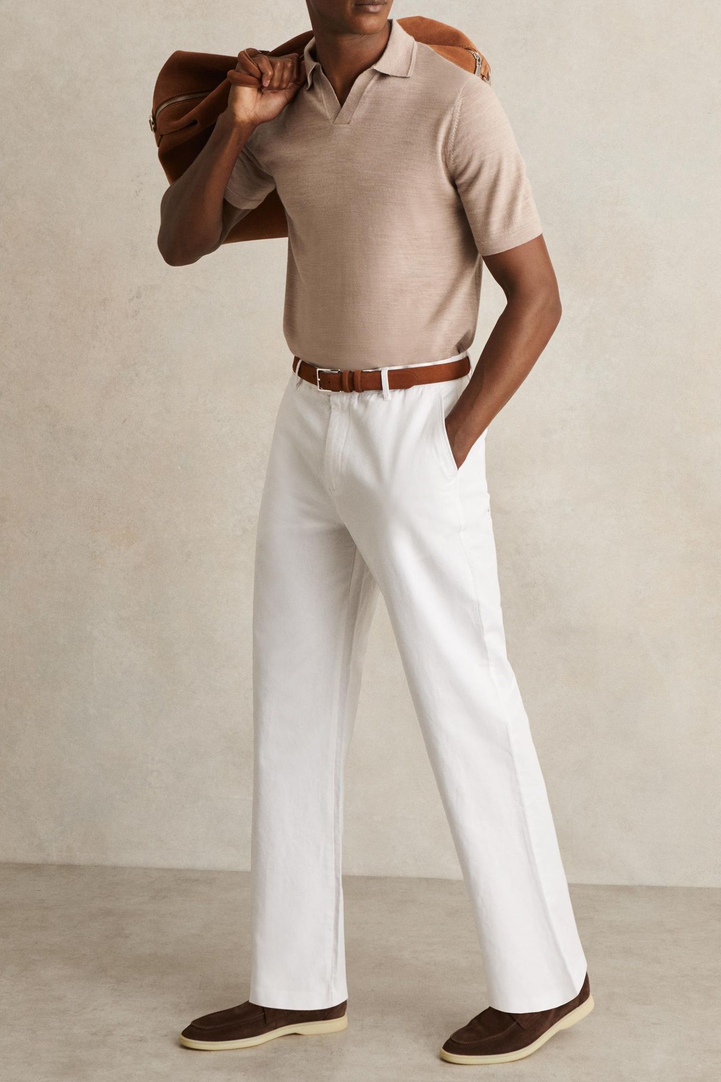 COTTON RELAXED FIT TROUSER WHITE 2