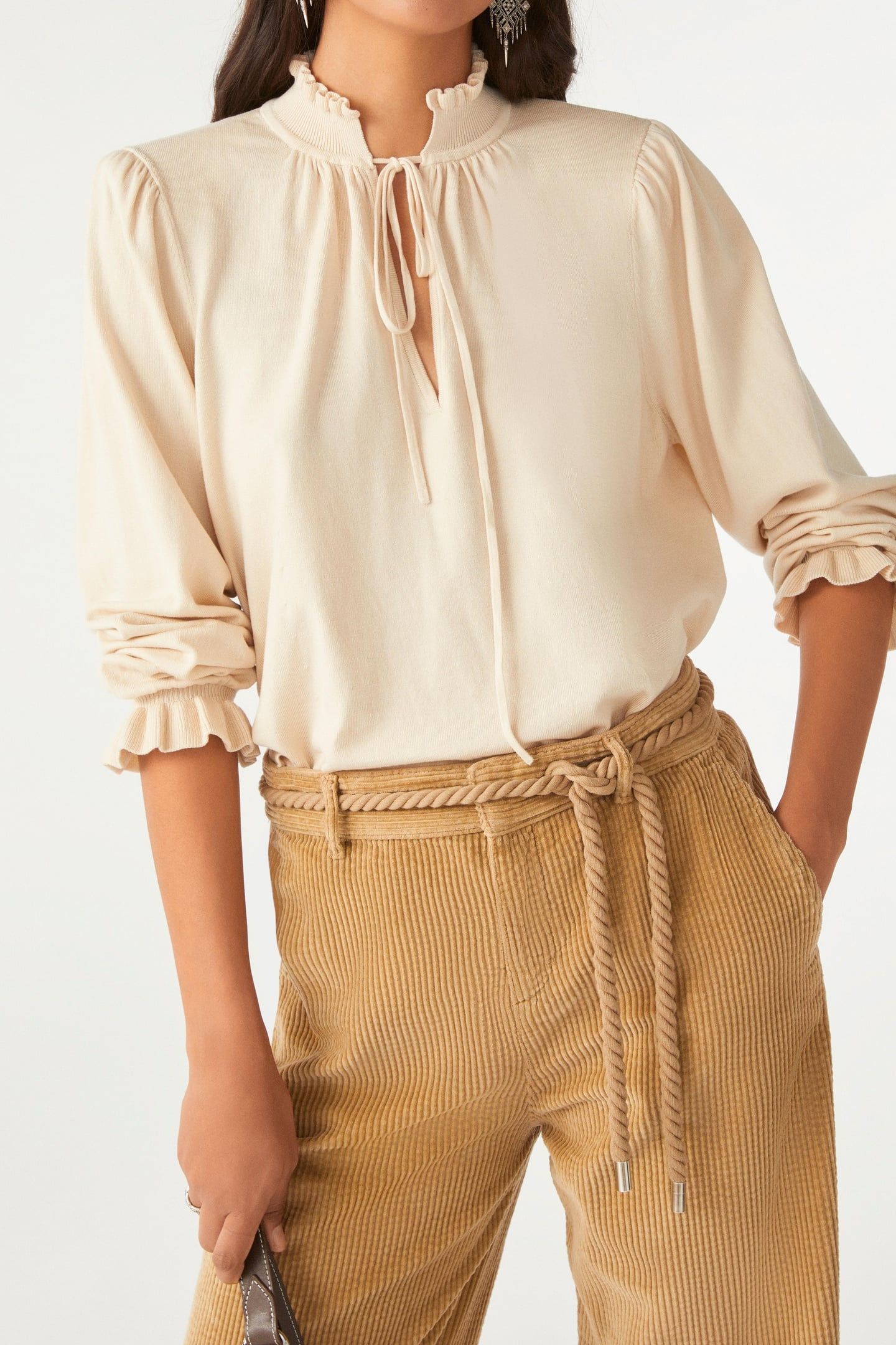 LONG SLEEVES KNIT ECRU 1