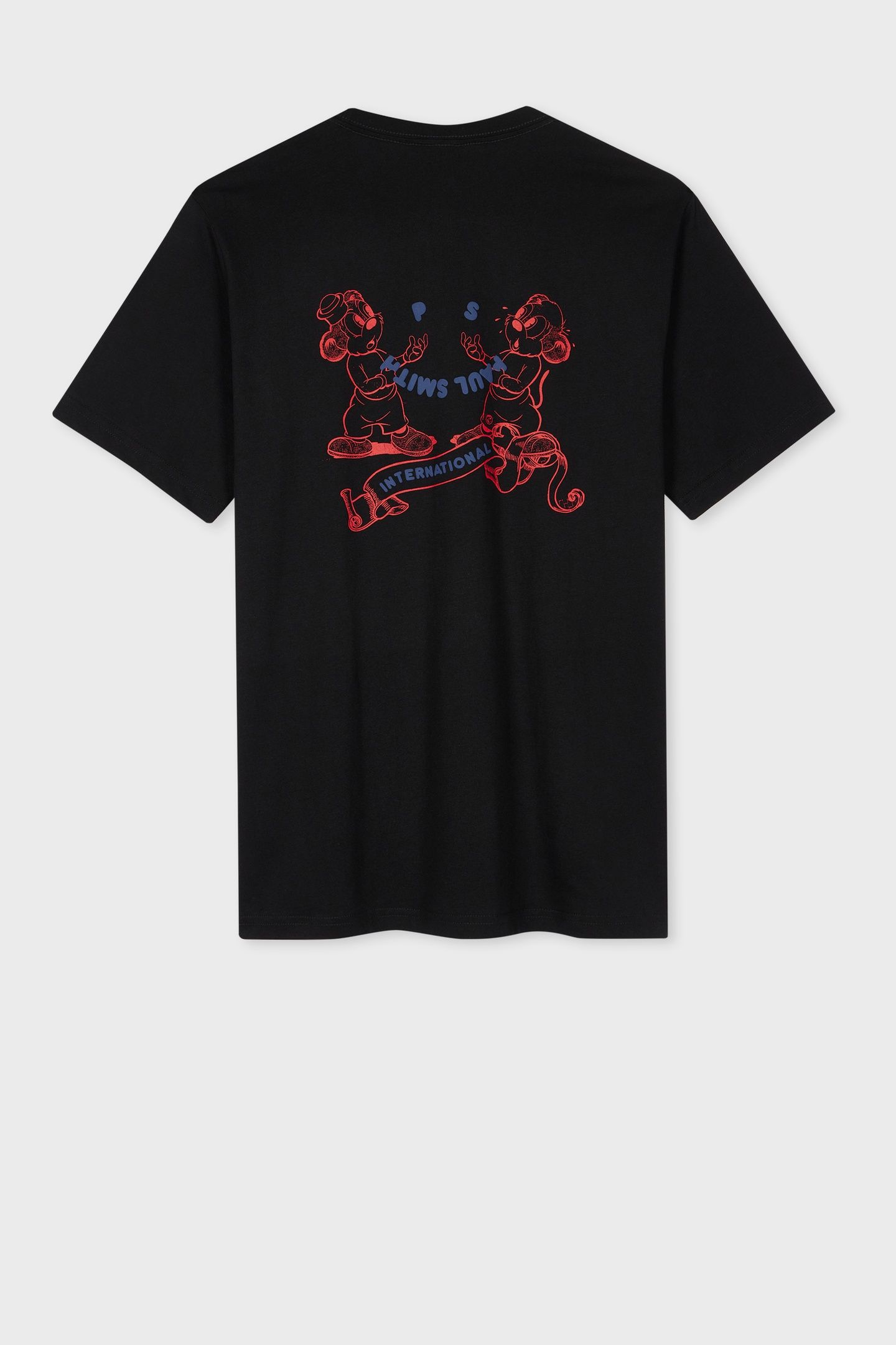 MENS REG FIT SS T SHIRT INTERNATIONAL BLACK 7