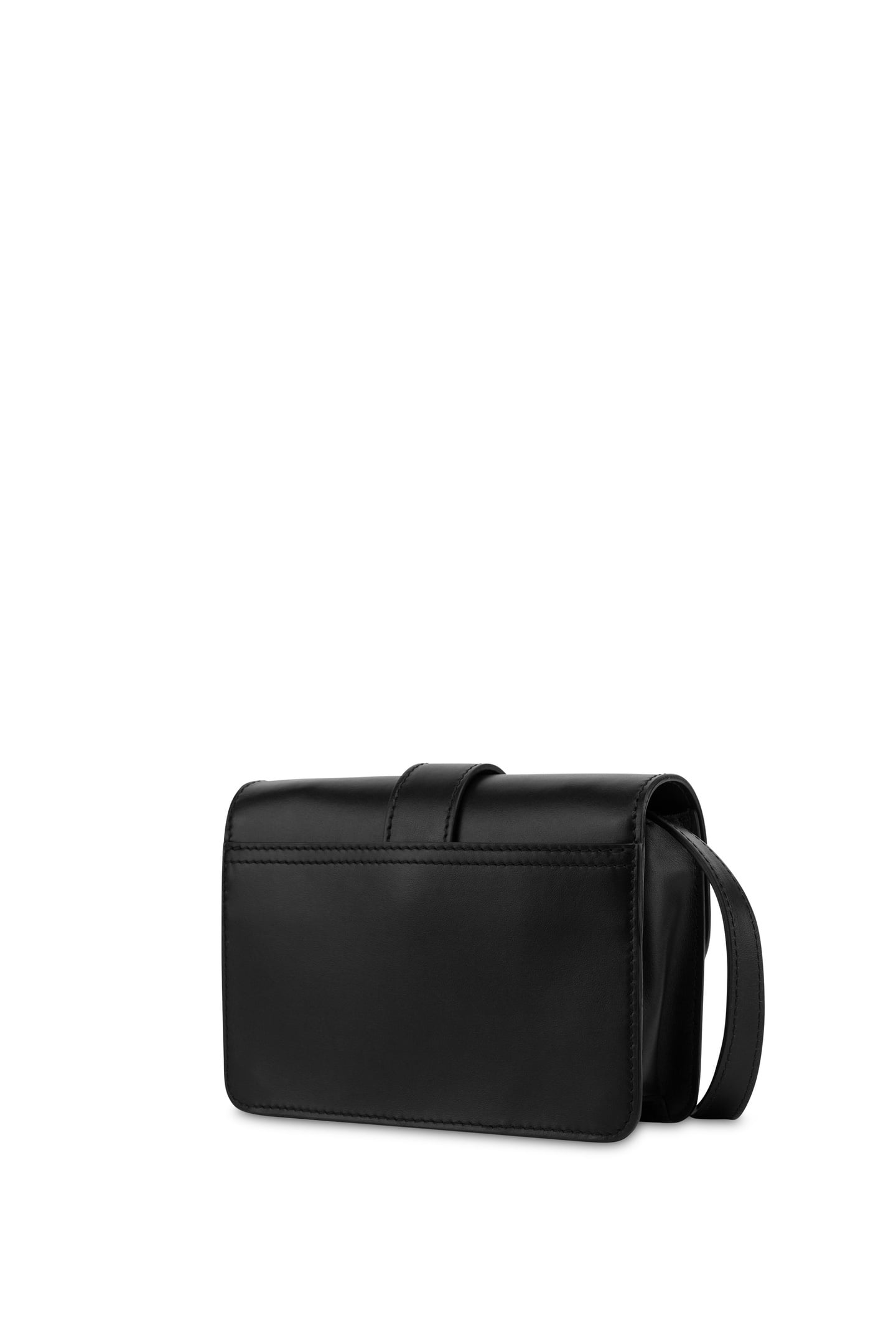 HEART LOCK CALFSKIN SHOULDER BAG BLACK 2