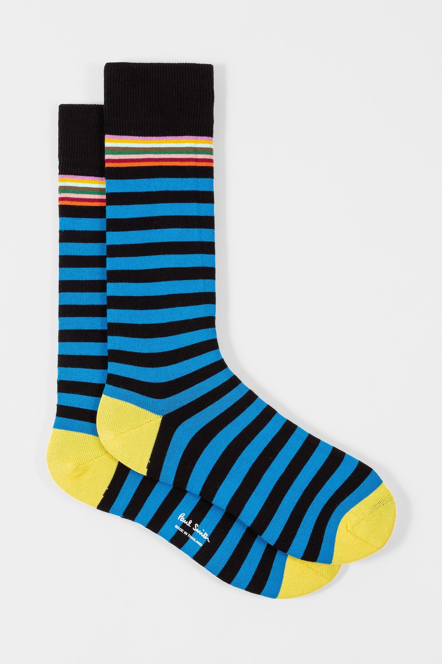 MEN SOCK TWO STRIPE BLACK 2