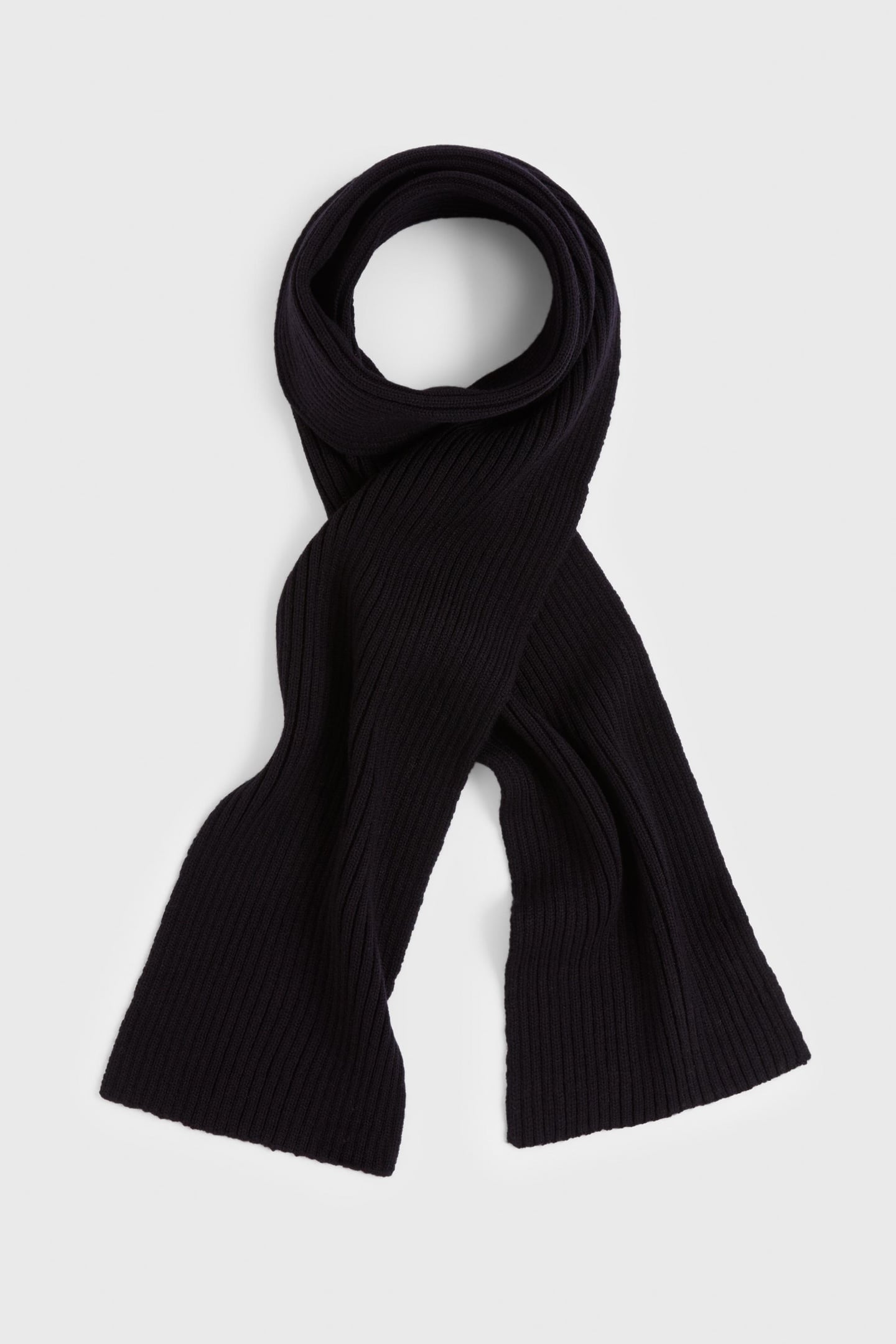 MERINO BLEND KNIT 2X2 RIB MIDNIGHT 2