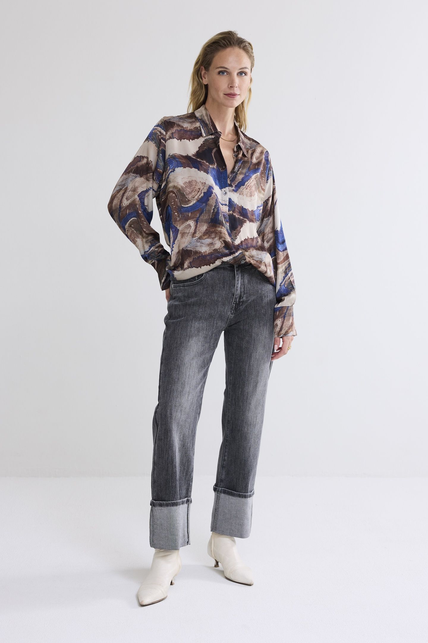 BLOUSE SWIRL PRINT MULTICOLOUR 2