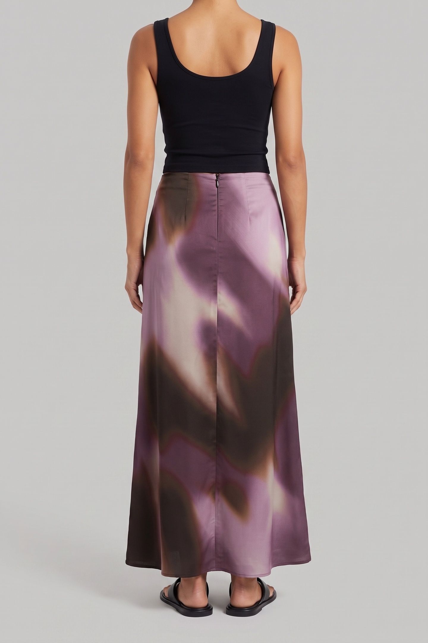 ALANIS MIDI SKIRT WINTERY LIGHTS PURPL 2