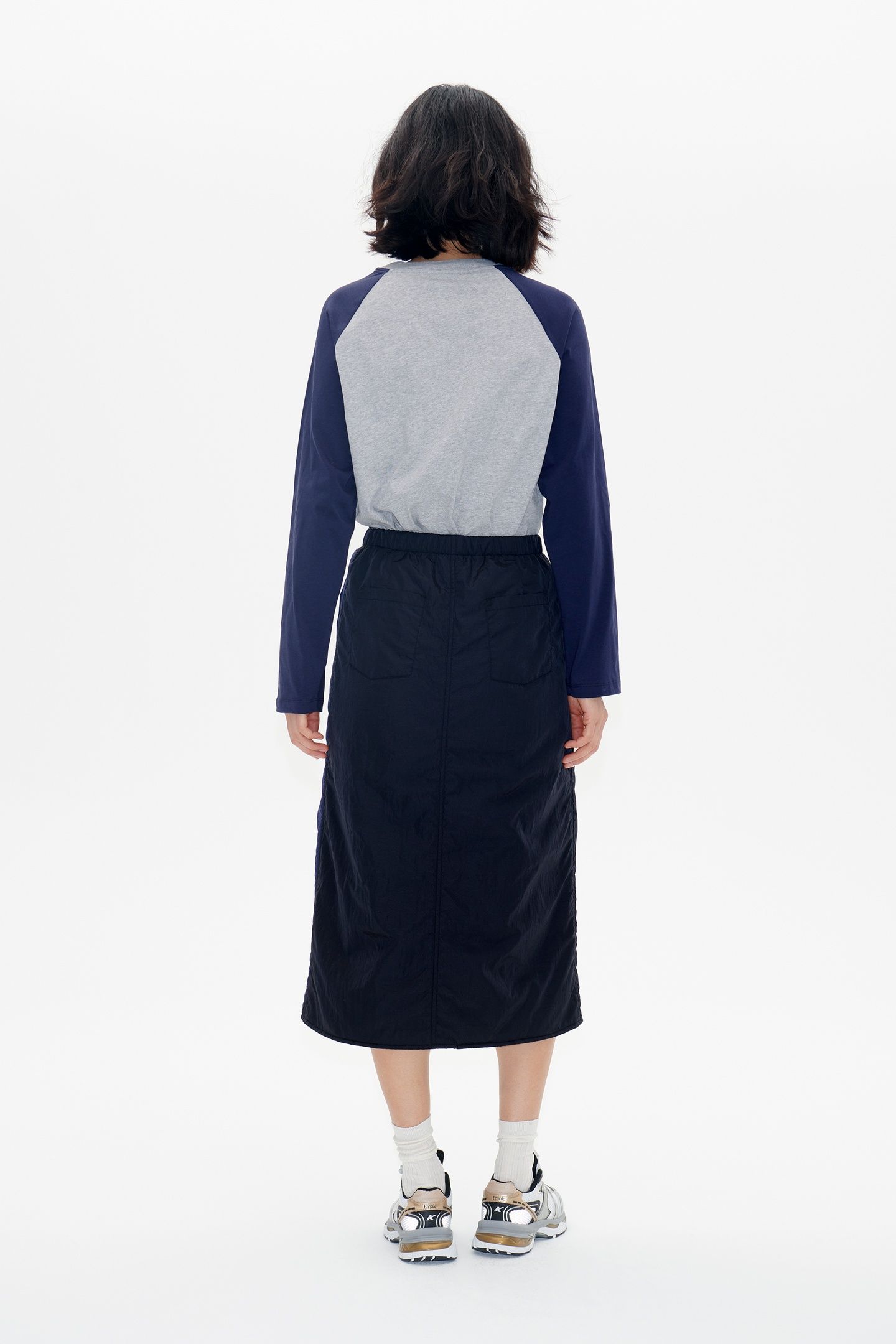 SABIRIN SKIRT BLACK BLUE NYLON 2