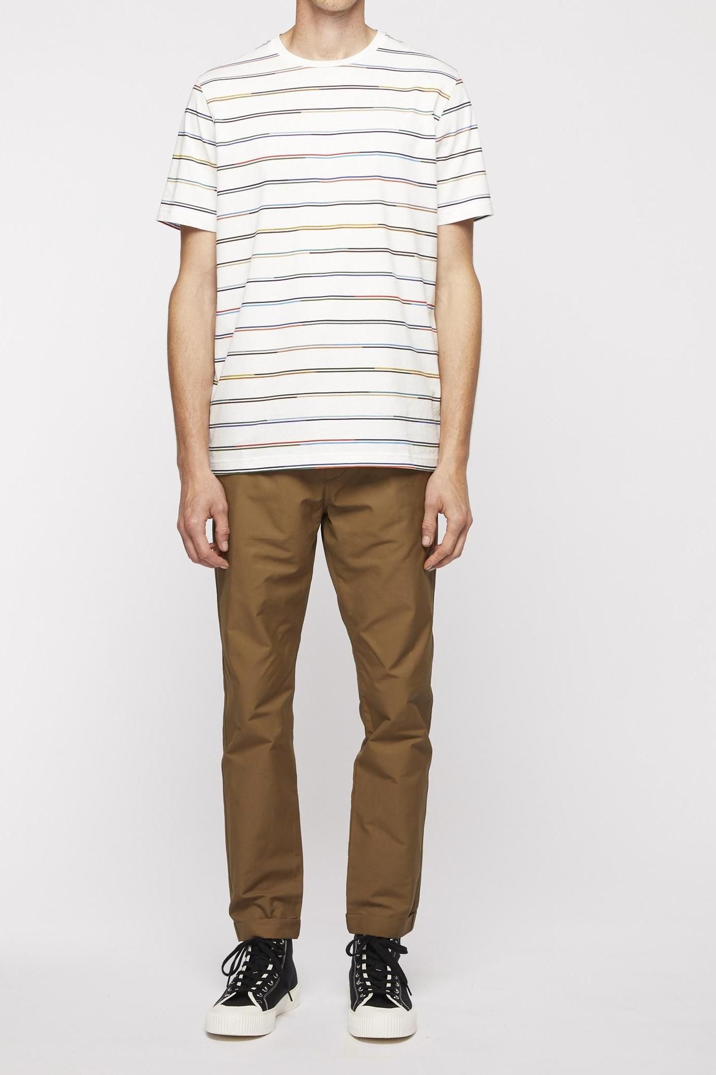 MENS T-SHIRT CHAMP STRIPE OFF WHITE 1