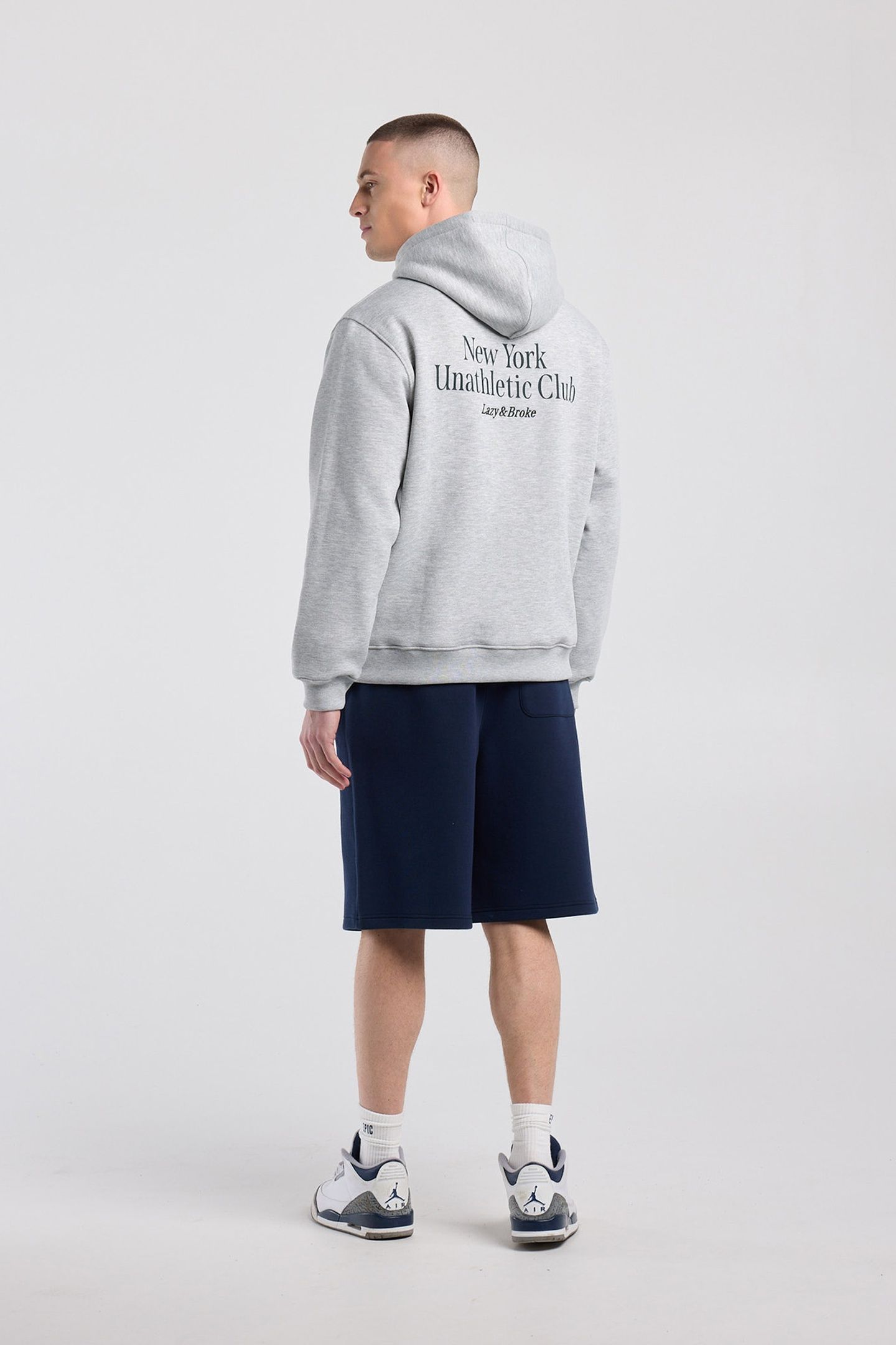 STEN HOOD LIGHT GREY MELANGE 2