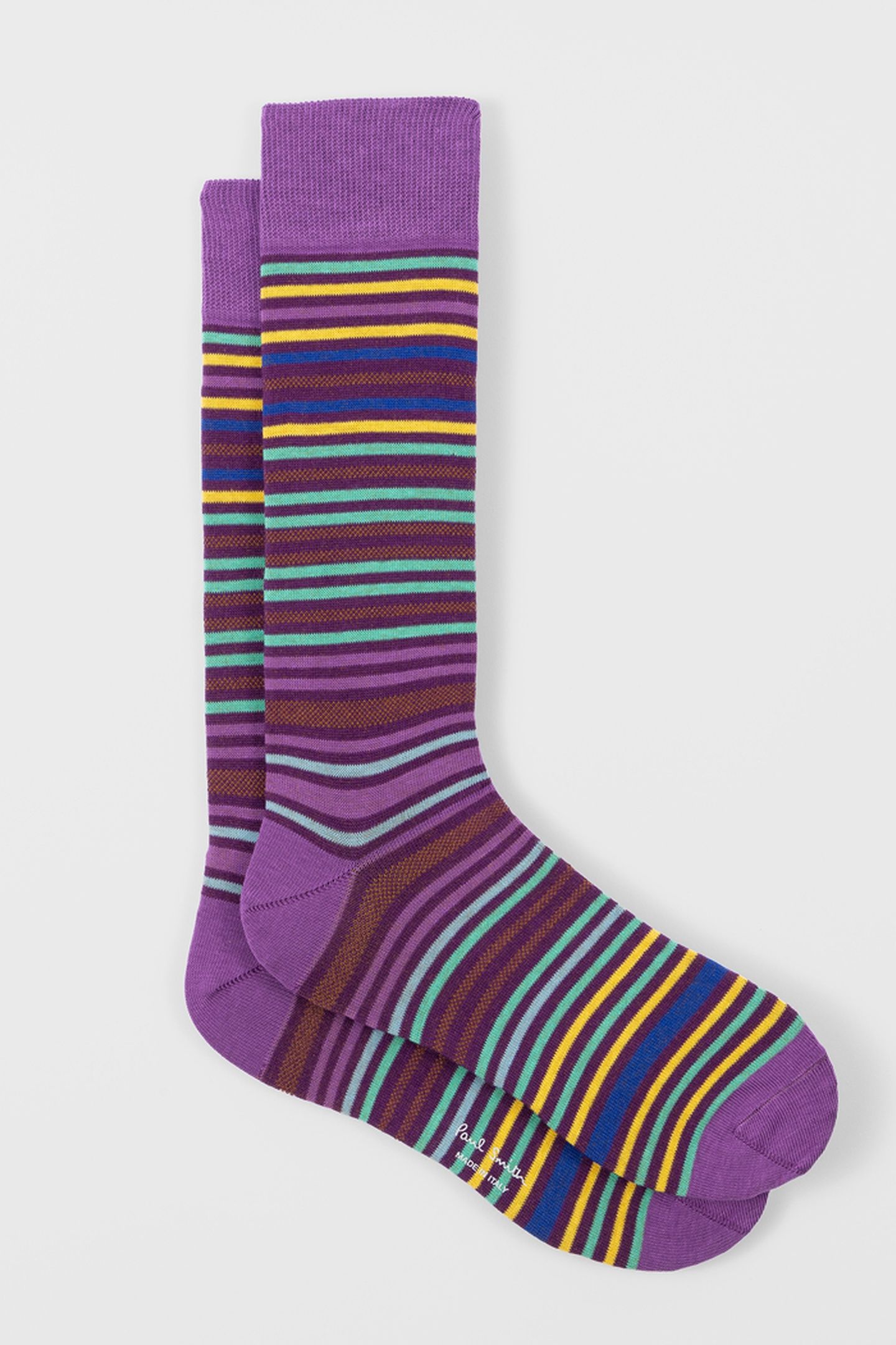MEN SOCK GAVIN STRIPE DARK VIOLET 4
