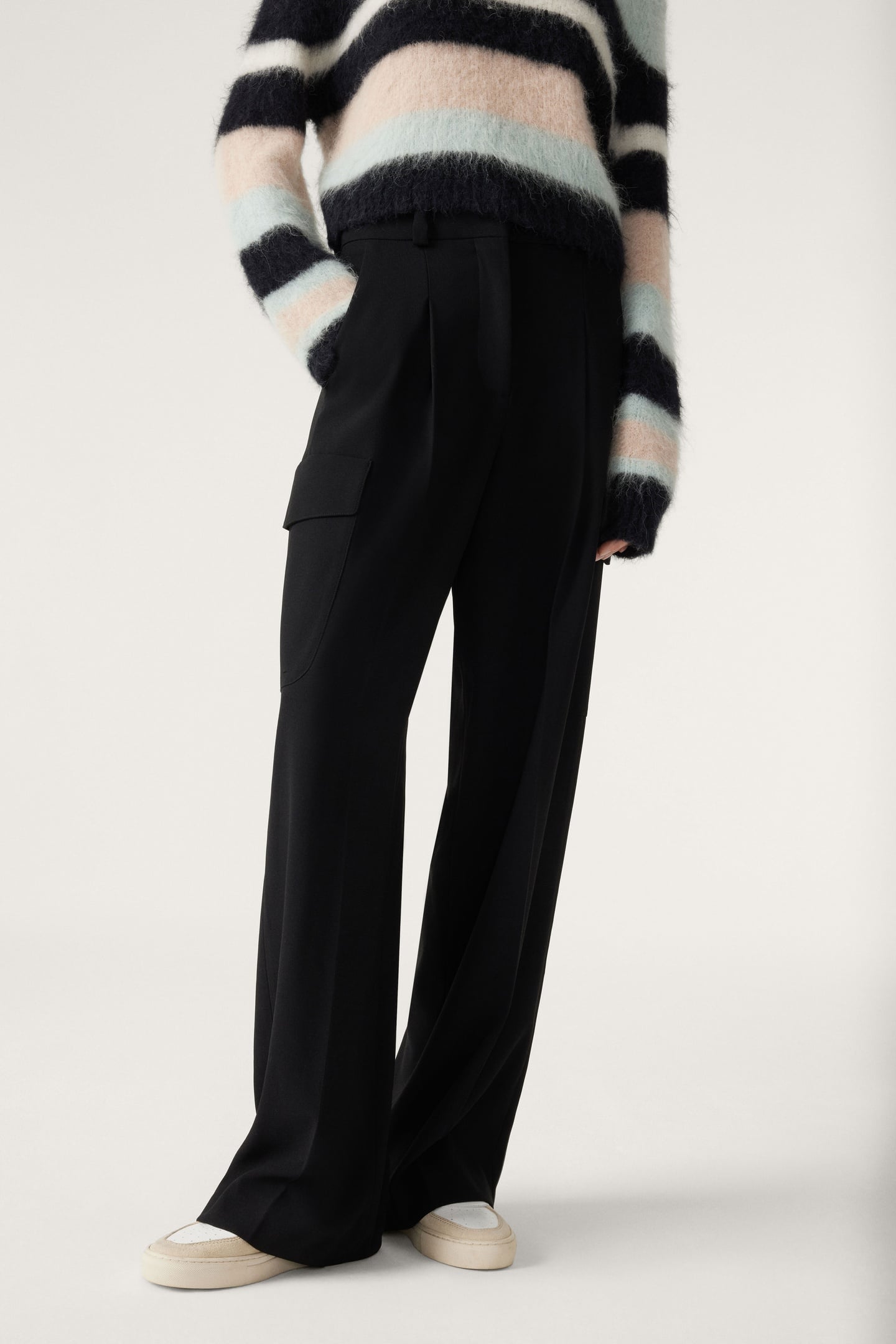 STRAIGHT TROUSERS BLACK 1