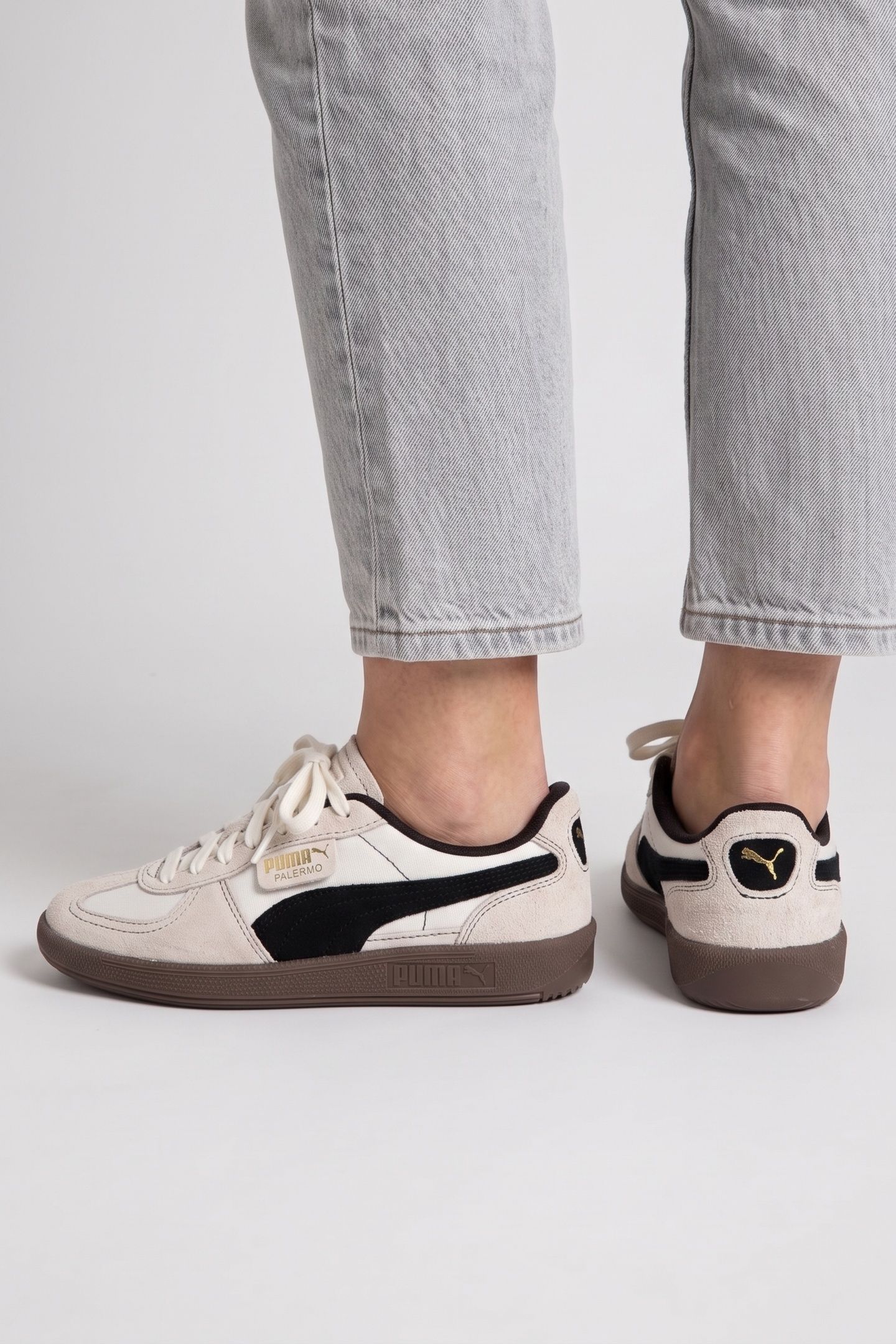UNISEX PALERMO VINTAGE JUNIOR FROSTED IVORY-BLACK-GOLD 4