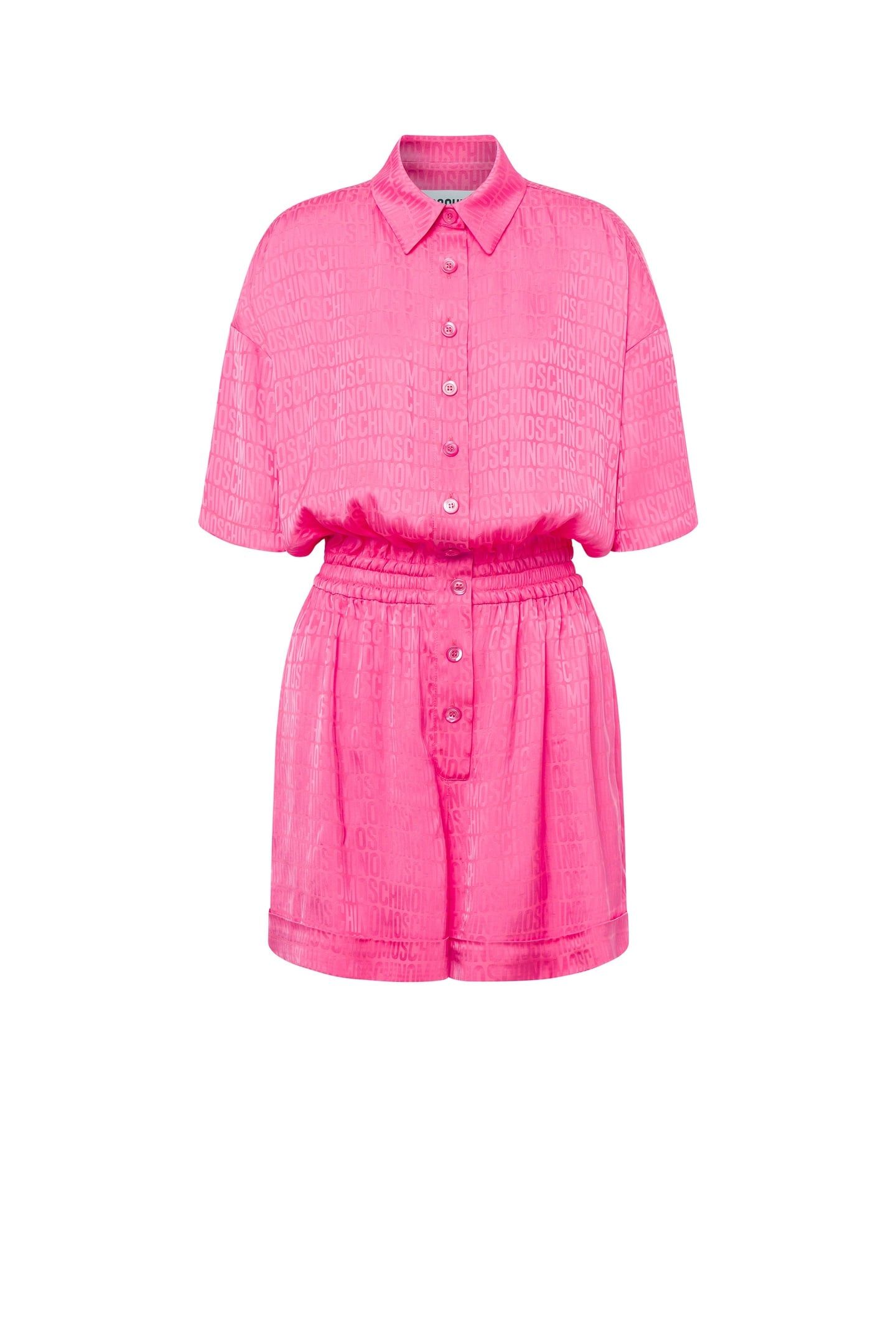 ALLOVER LOGO TWILL JUMPSUIT PINK 3