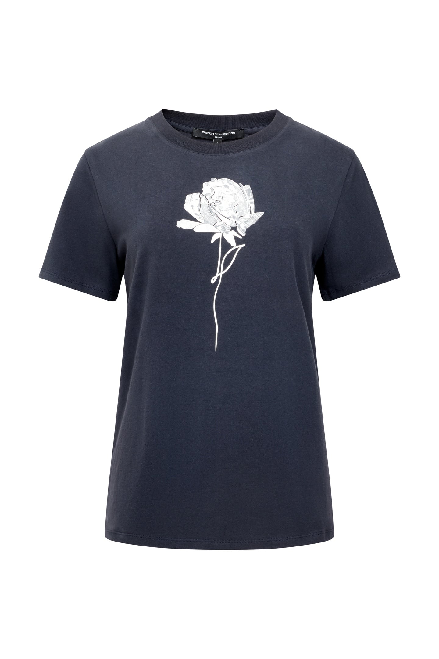 ROSE GRAPHIC S/S TEE NAVY/WHITE NAVY/WHITE 3