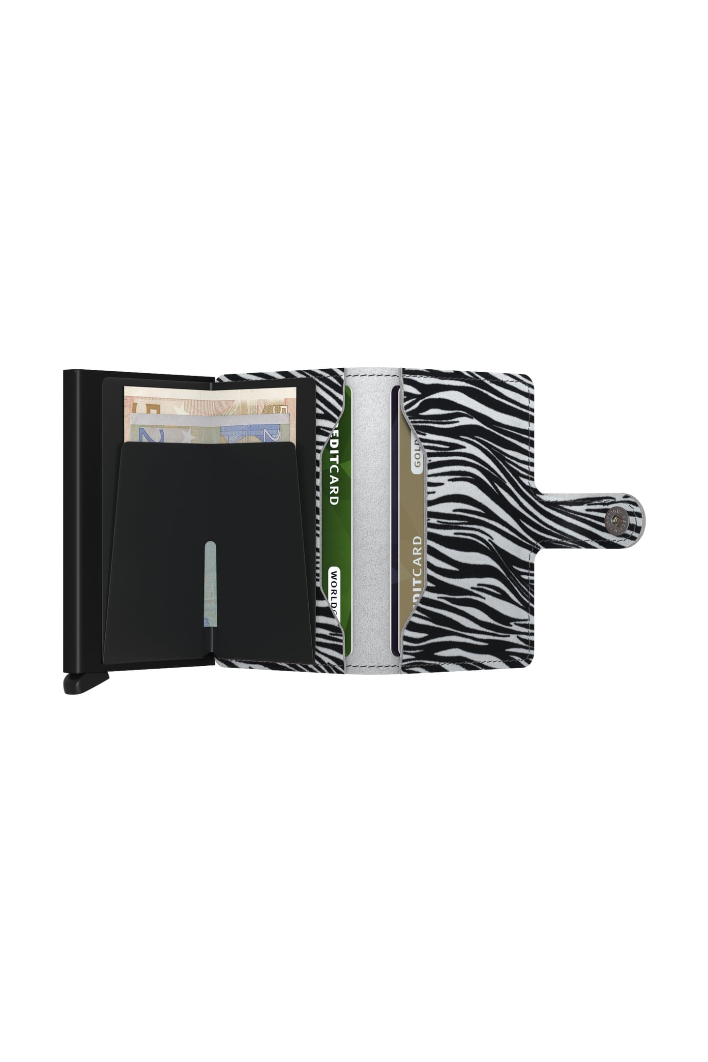 UNISEX MINIWALLET ZEBRA LIGHT GREY 4