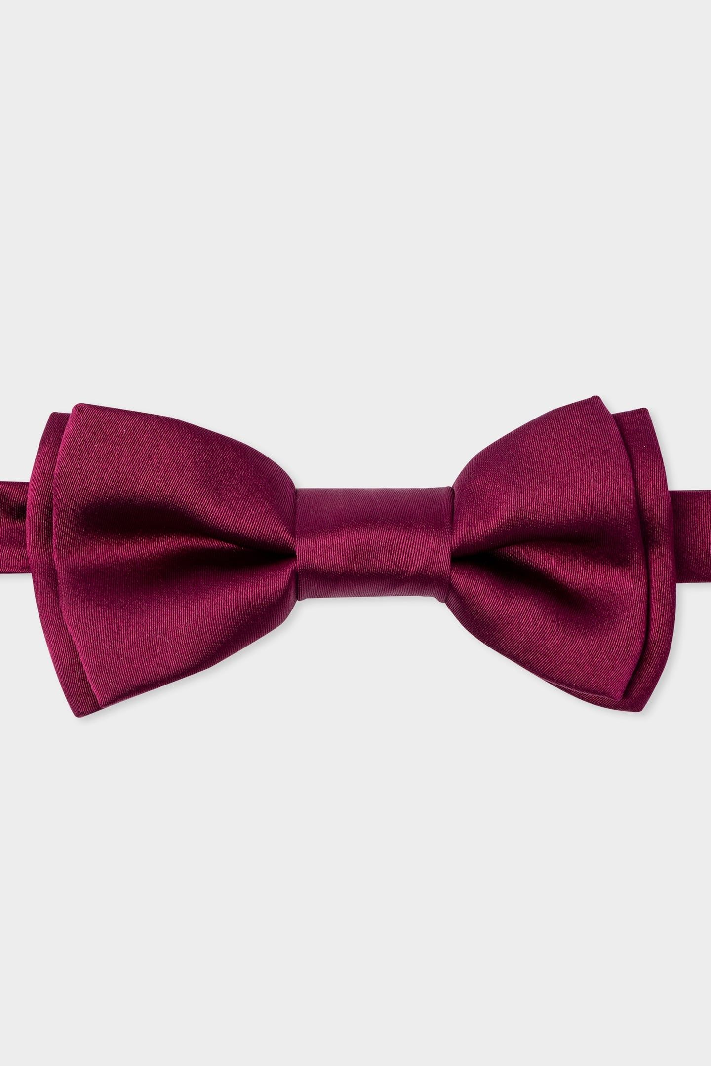 MEN BOWTIE PLAIN SILK FUCHSIA 1