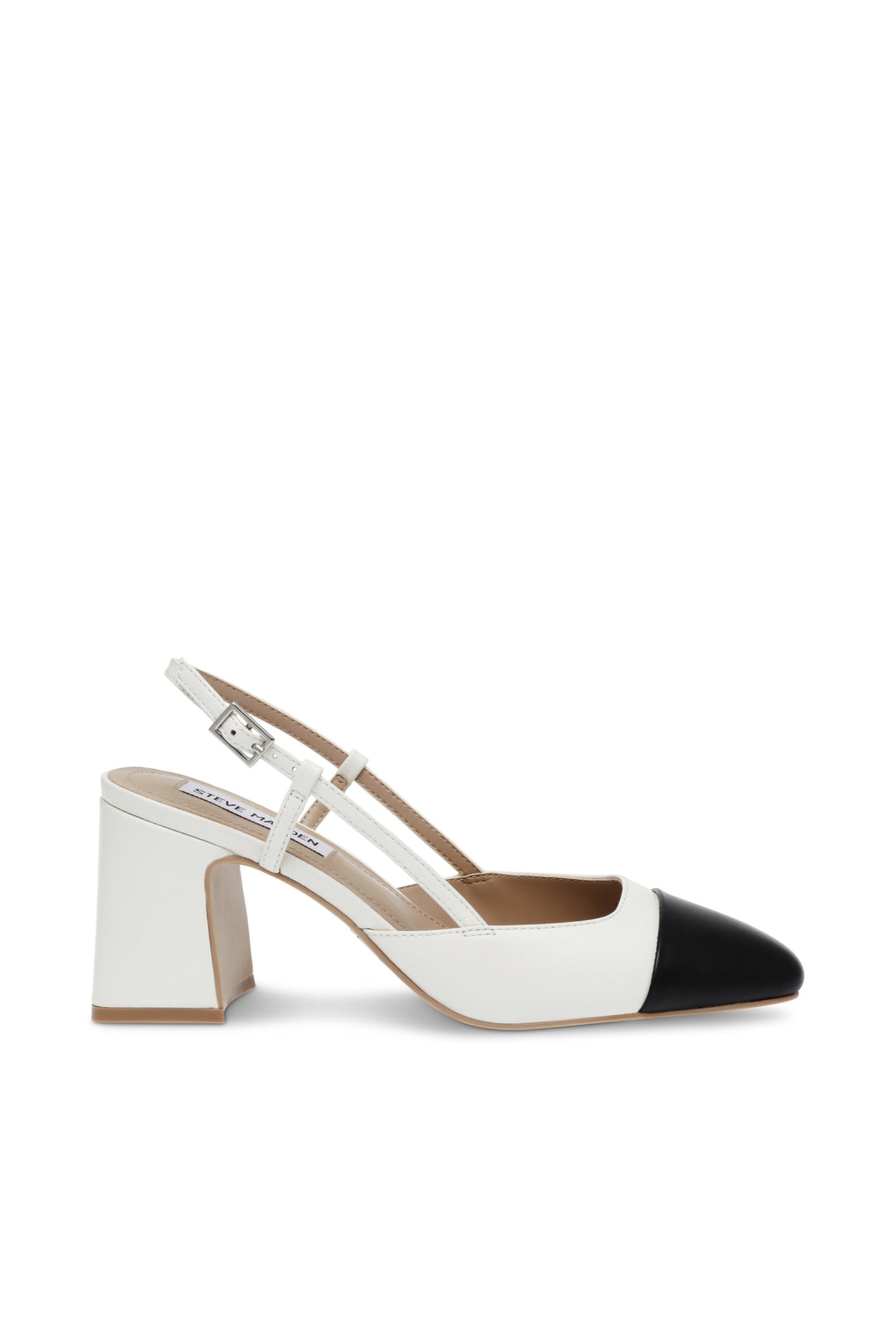 ZEINA PUMPS COCONUT MILK/BLACK 1