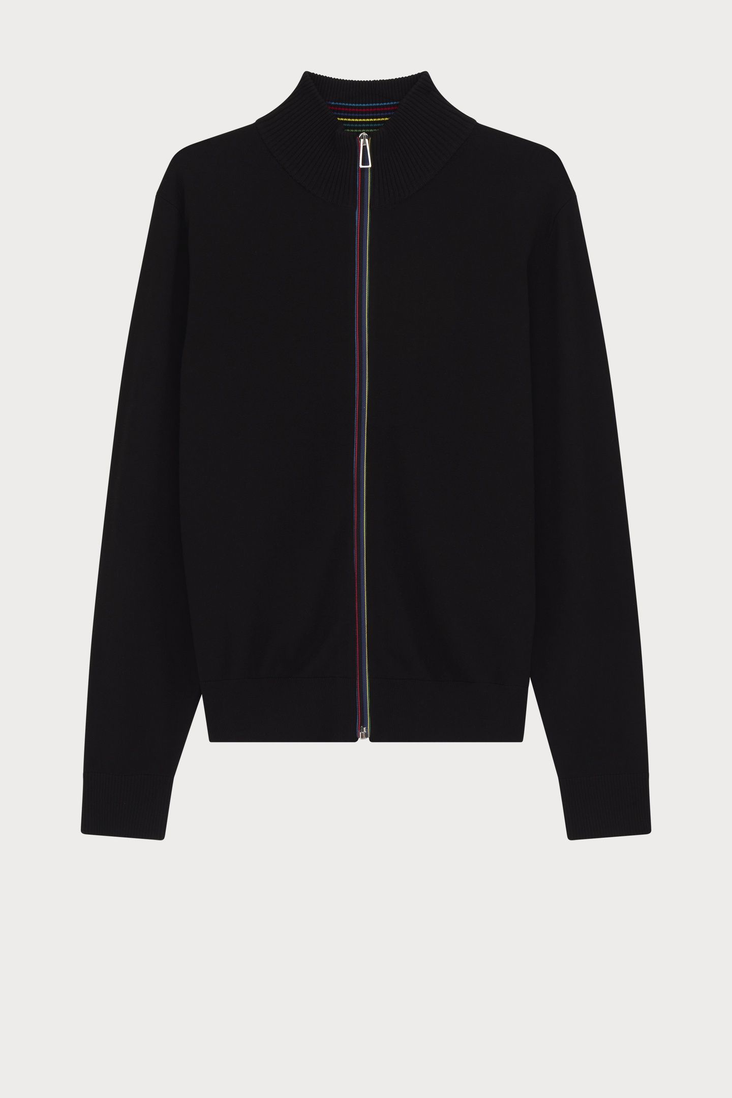 MENS CARDIGAN ZIP THRU BLACK 1