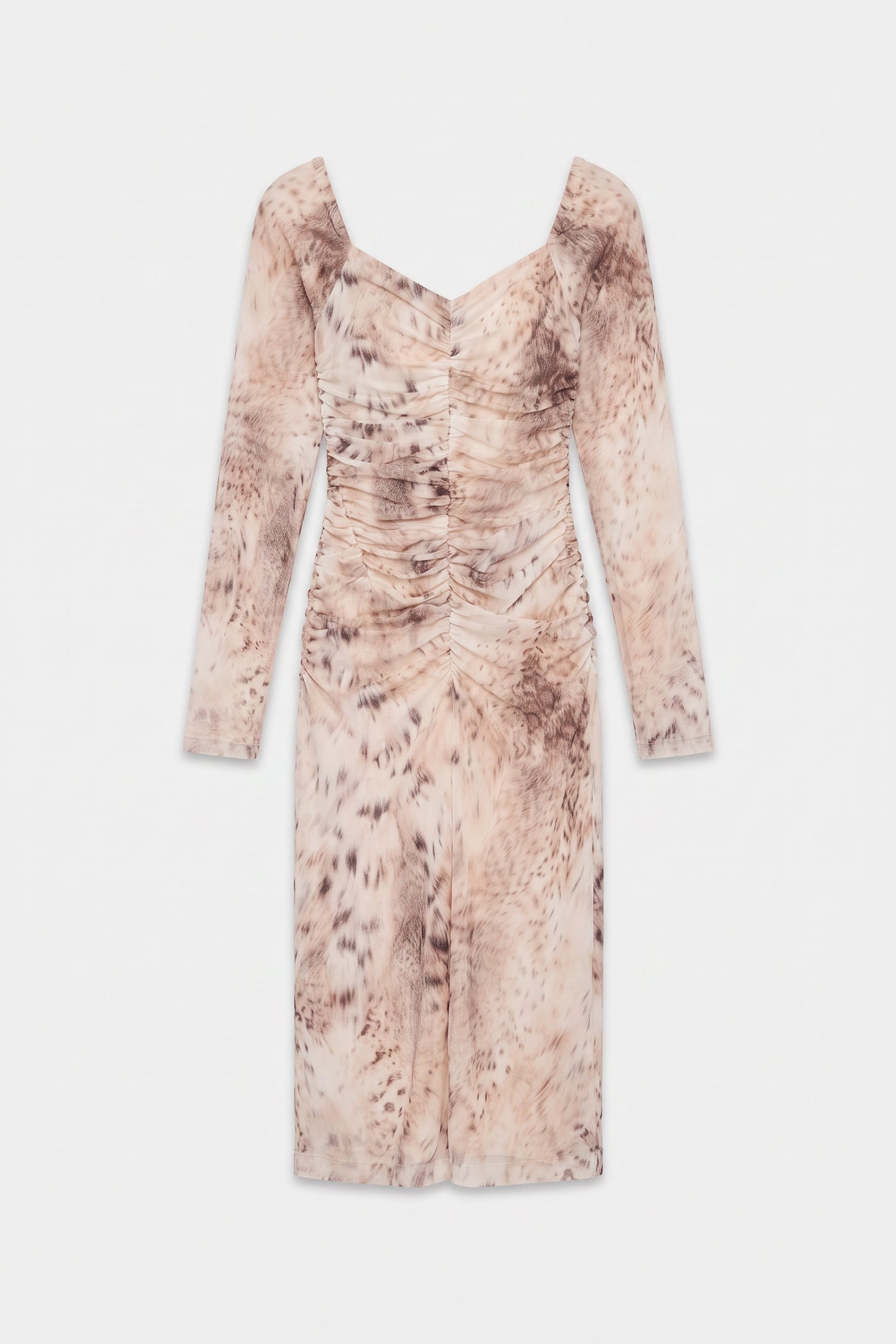 HOLLY LS DRAPEP DRES SNOW LYNX 3