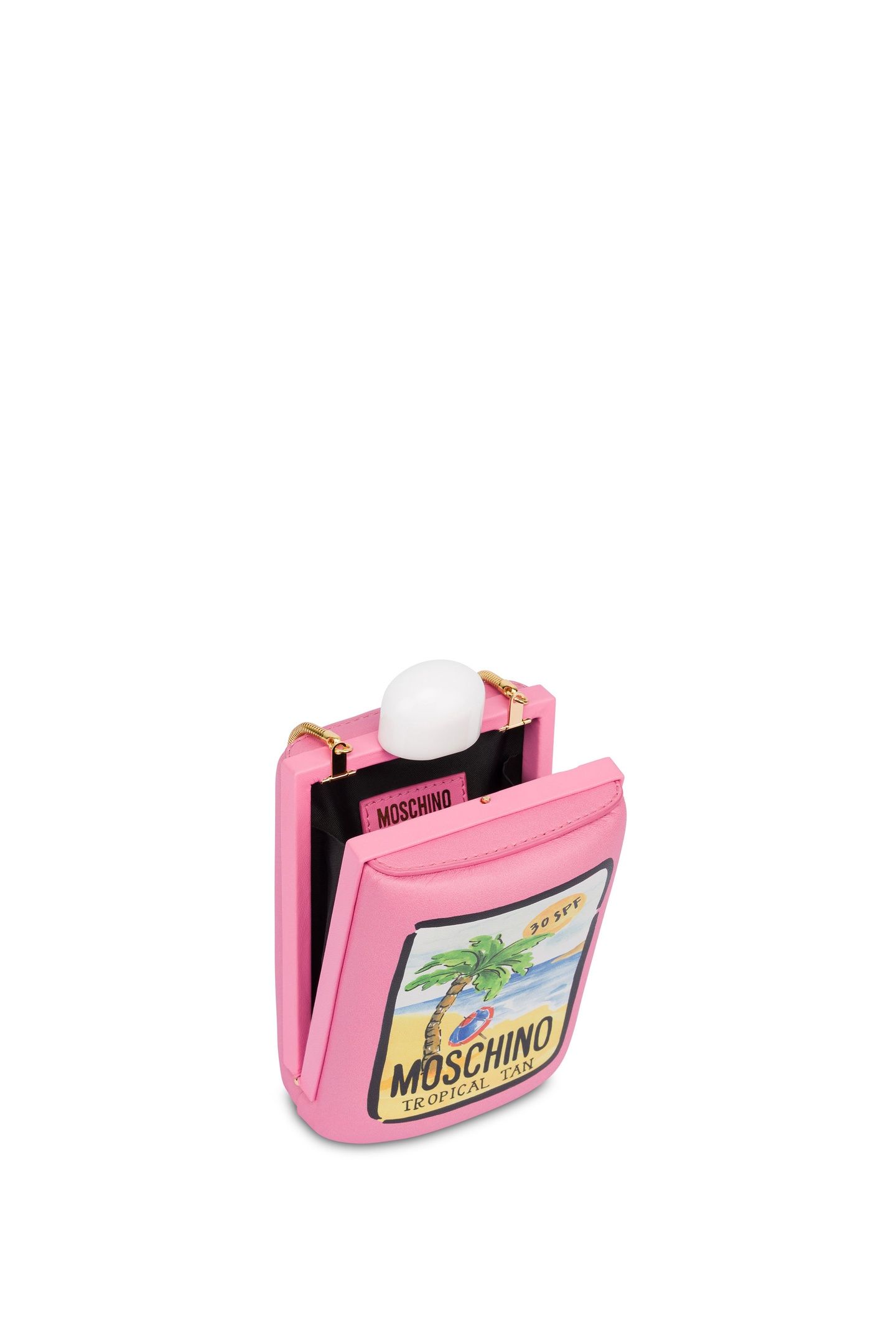 SUNSCREEN BAG IN PADDED NAPPA LEATHER PINK 5