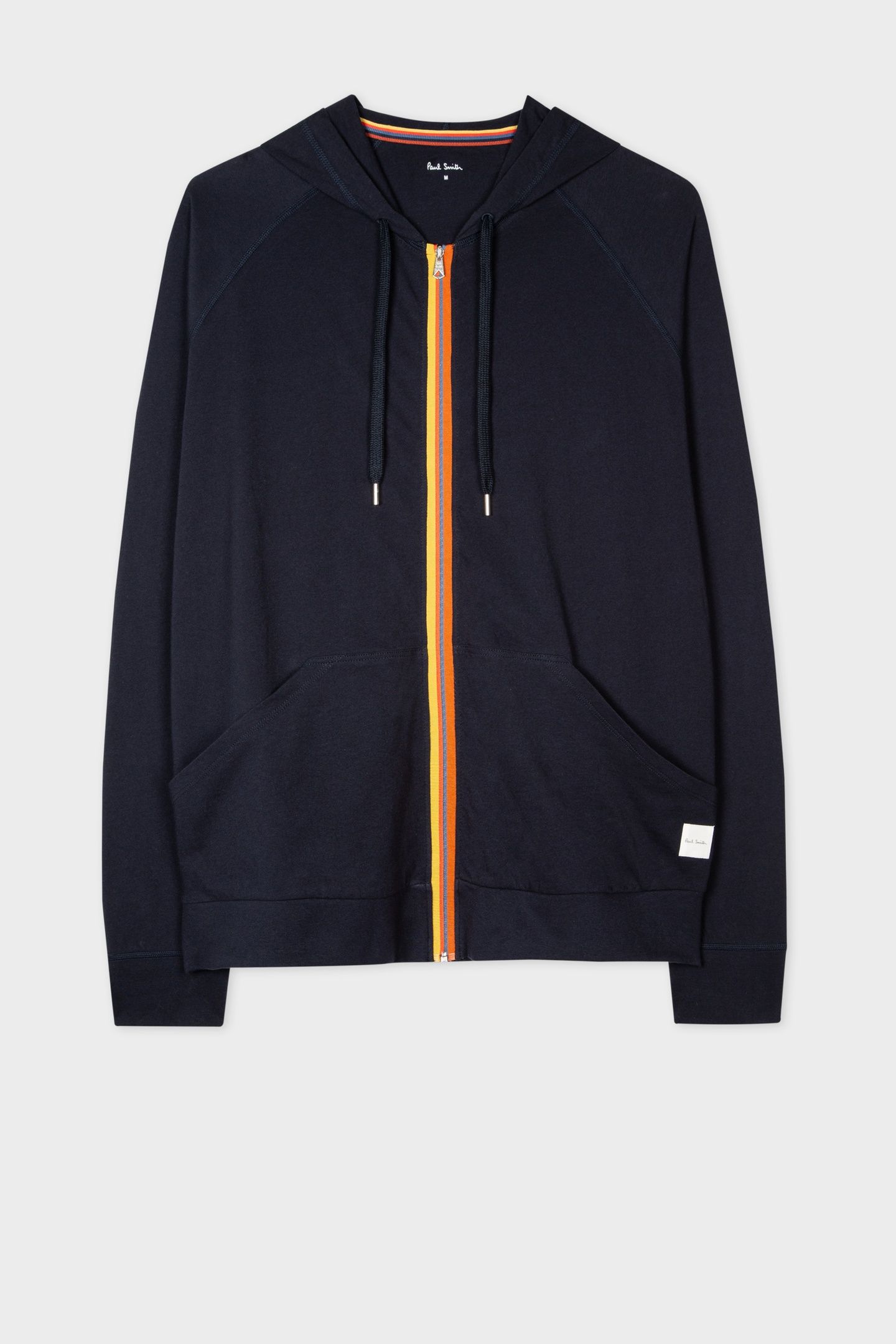 MEN ZIP HOODIE TAPE INKY BLUE 4