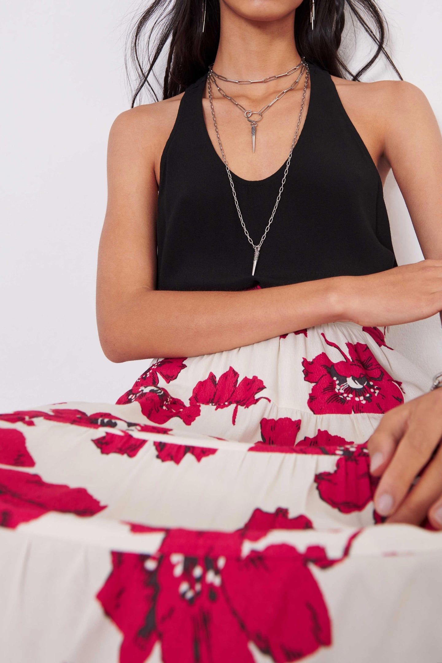 MID-LENGTH SKIRT ROUGE 3
