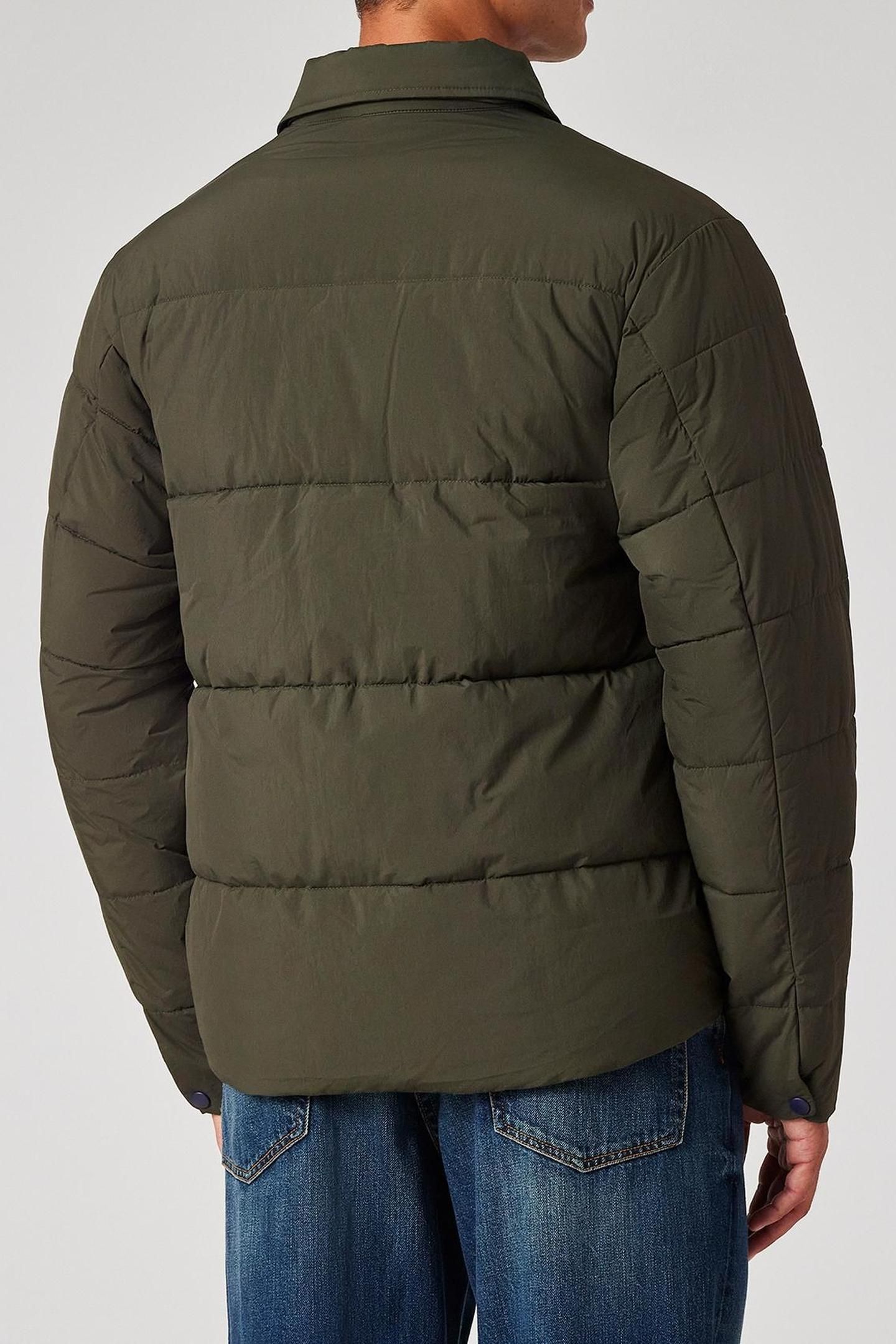 MENS FIBRE DOWN JACKET VERY DARK GREEN 2