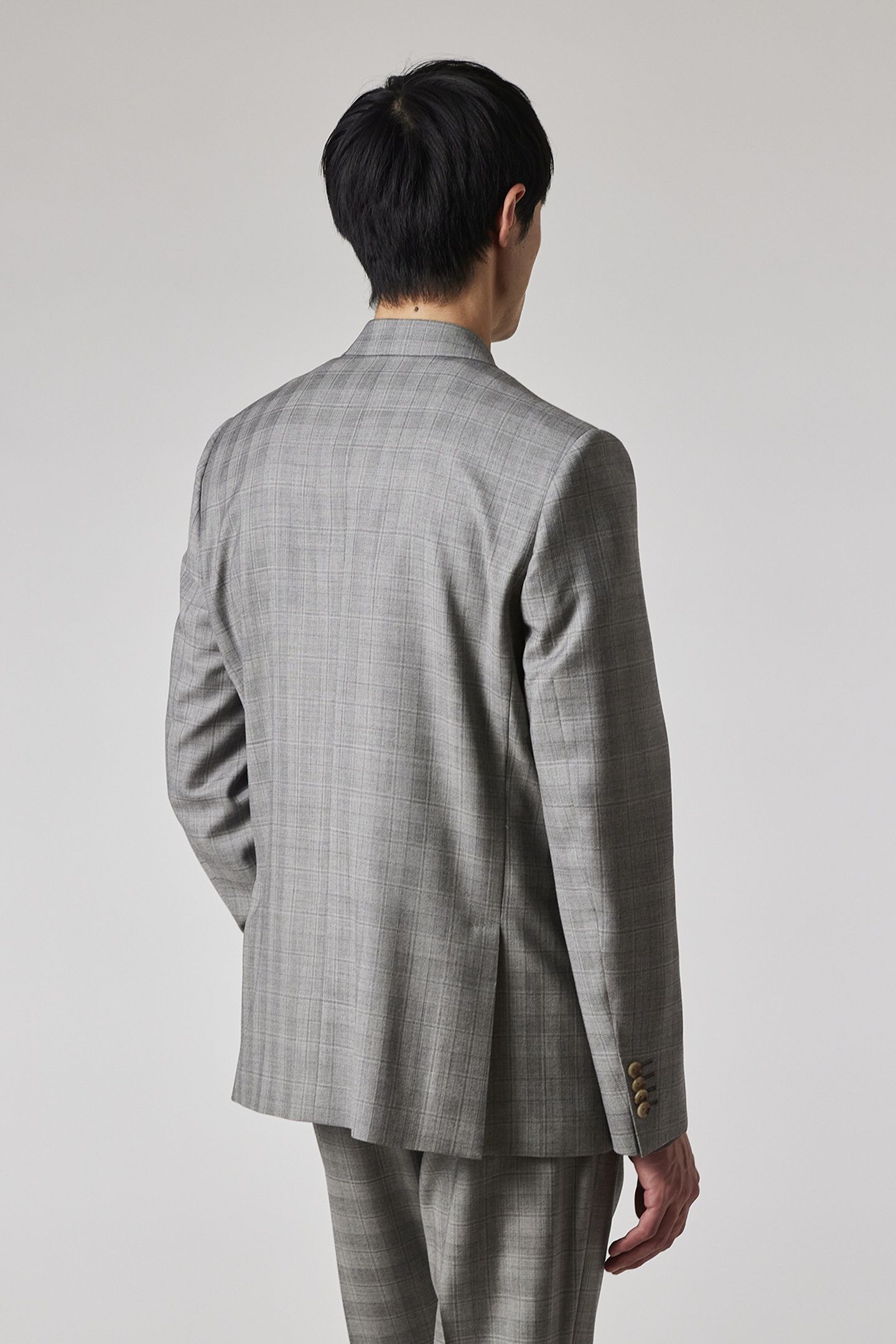 MENS TAILORED FIT 2 BUTTON SUIT GREY 3