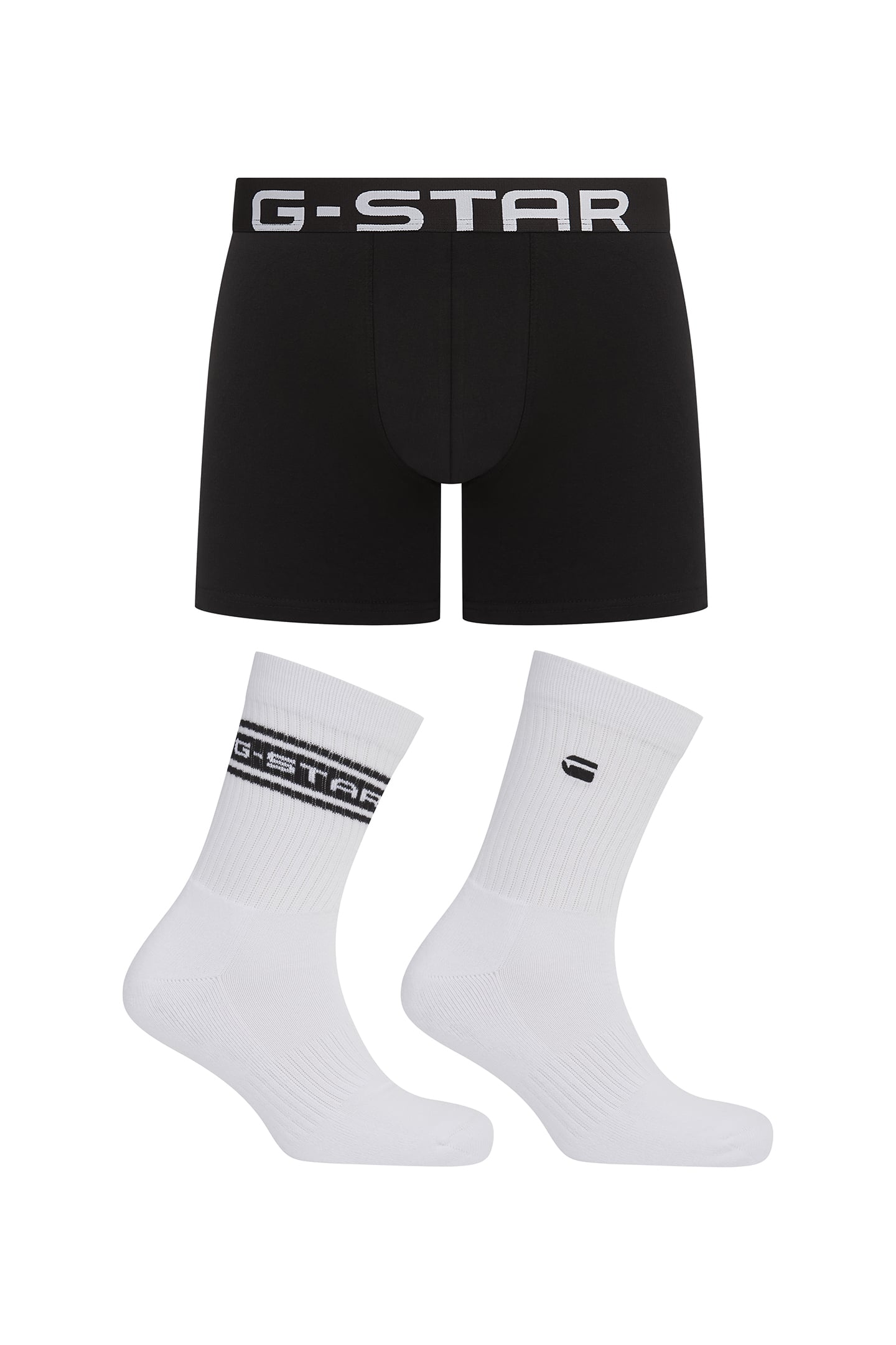 UNDERWEAR HICKORY TRUNK AND SPORT SOCK GIFTING SET BLACK/BRI 4
