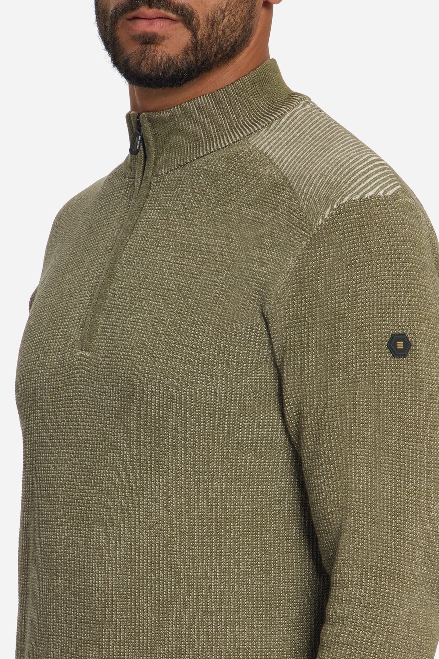 PULLOVER HALF ZIP PLATED MOSS 7