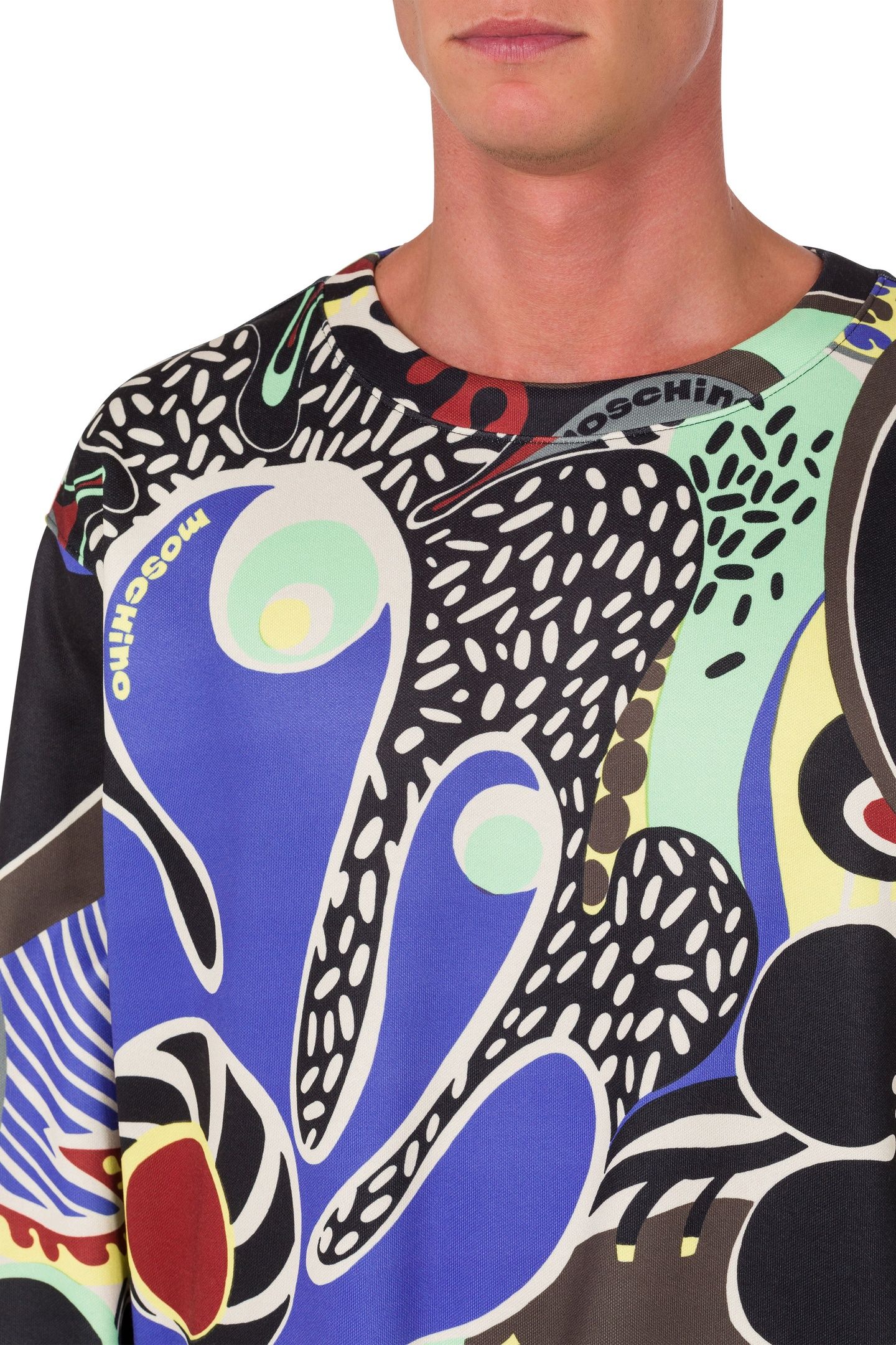 PSYCHEDELIC PRINT TECHNICAL SWEATSHIRT MULTICOLOR 4