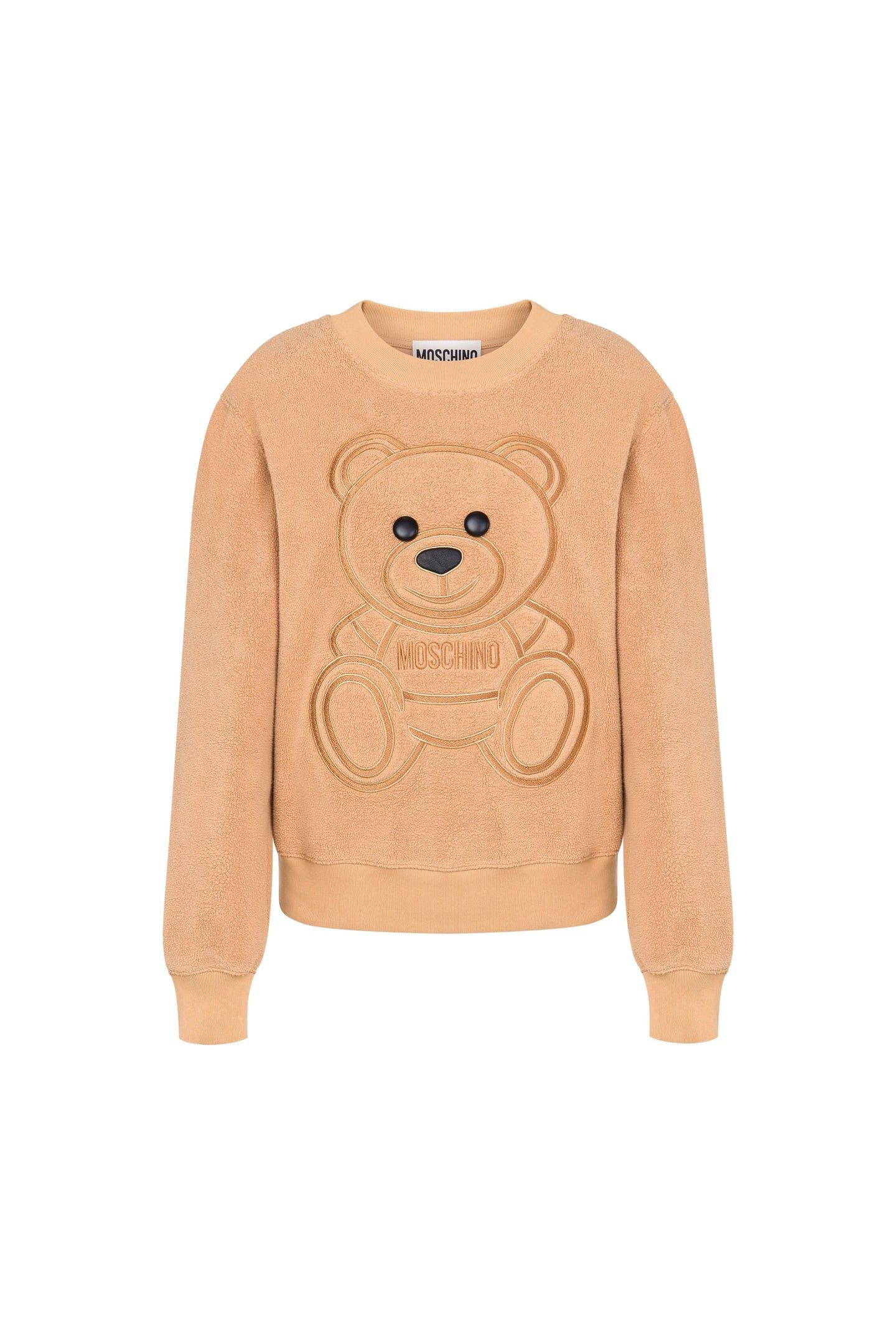 MOSCHINO TEDDY BEAR COTTON SWEATSHIRT BEIGE 3