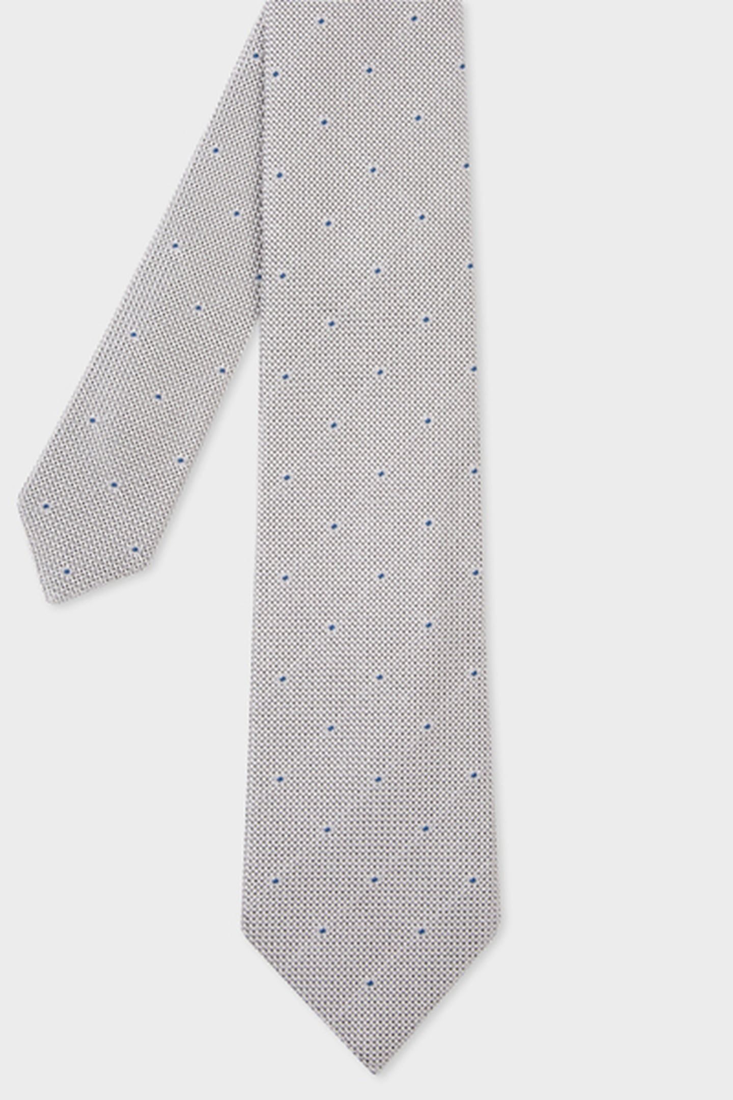 MEN TIE SMALL DOTS GREY 3
