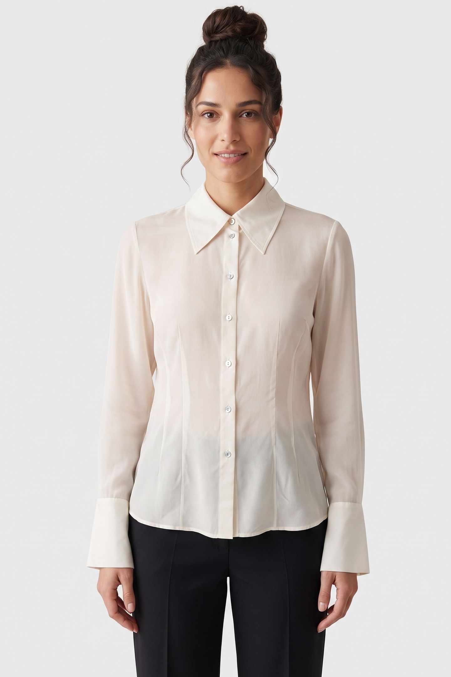 ST GULI SILK SHIRT WHITE 1
