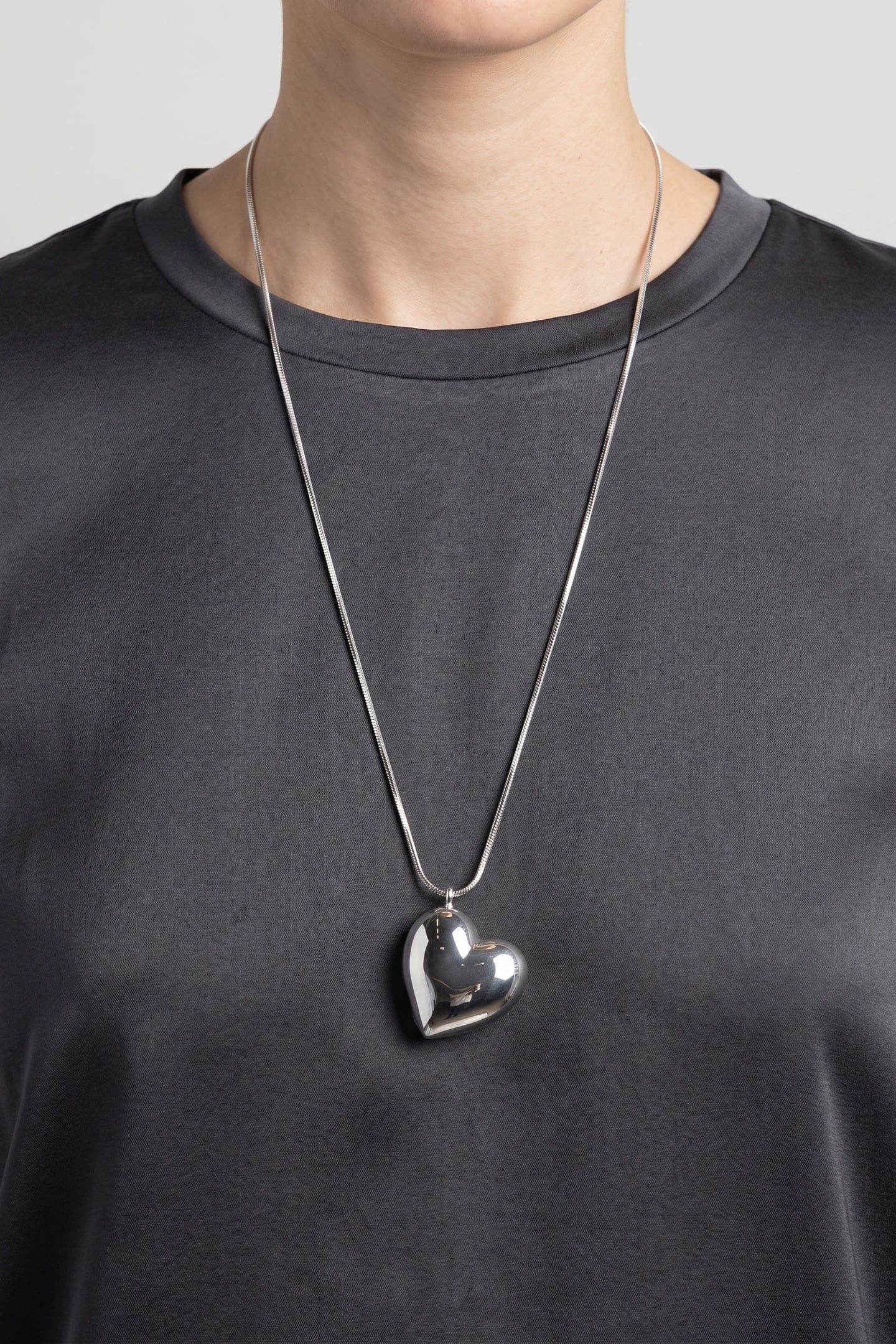 P KOURTNEY LONG NECKLACE SILVER 1