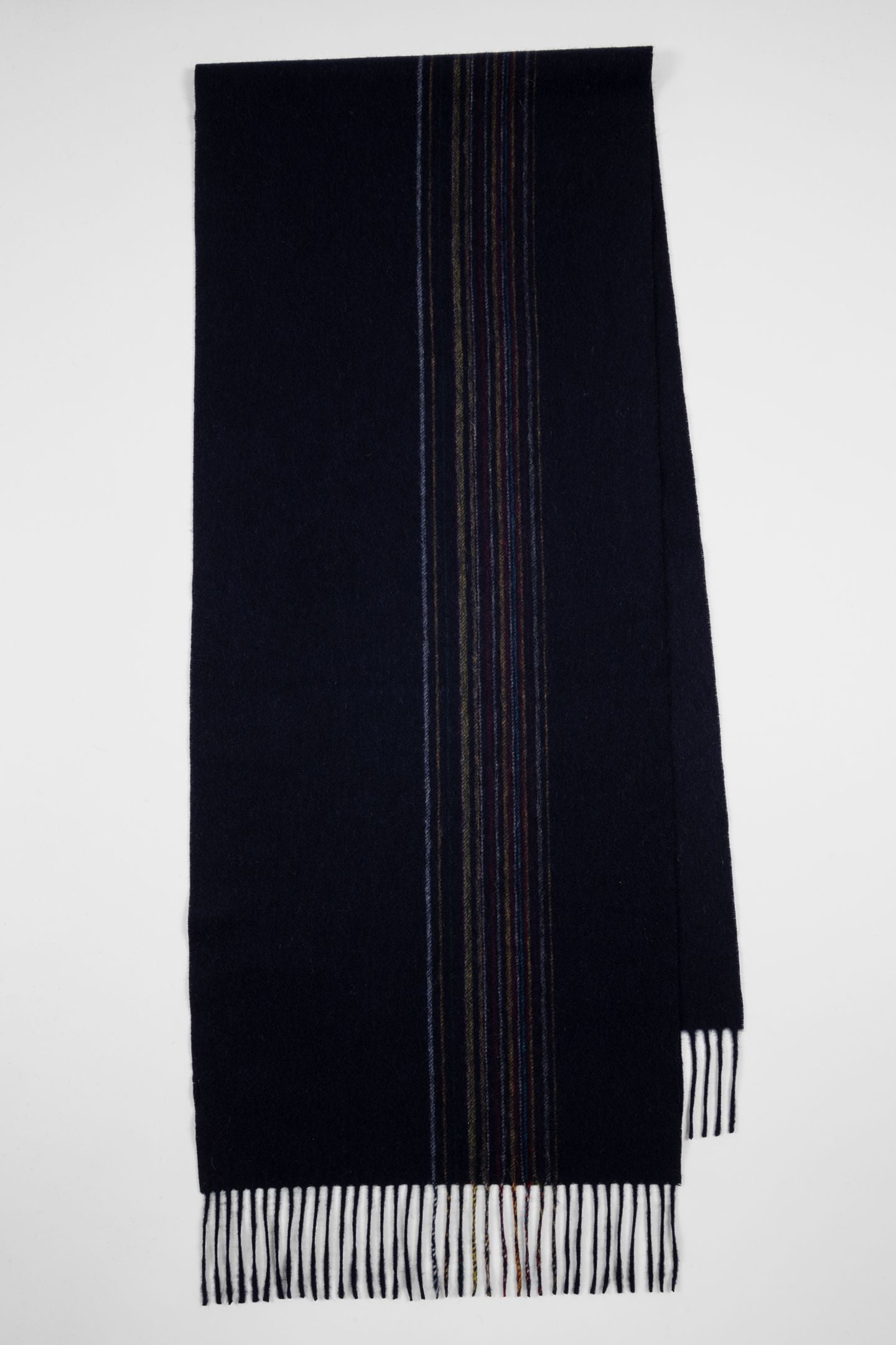 MEN SCARF OFFSET SIGNATR NAVY 3
