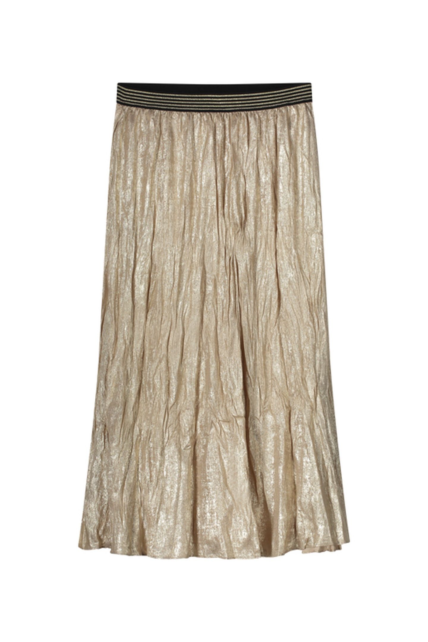 SKIRT LAMEE METALLIC CRINCKLE GOLD 3