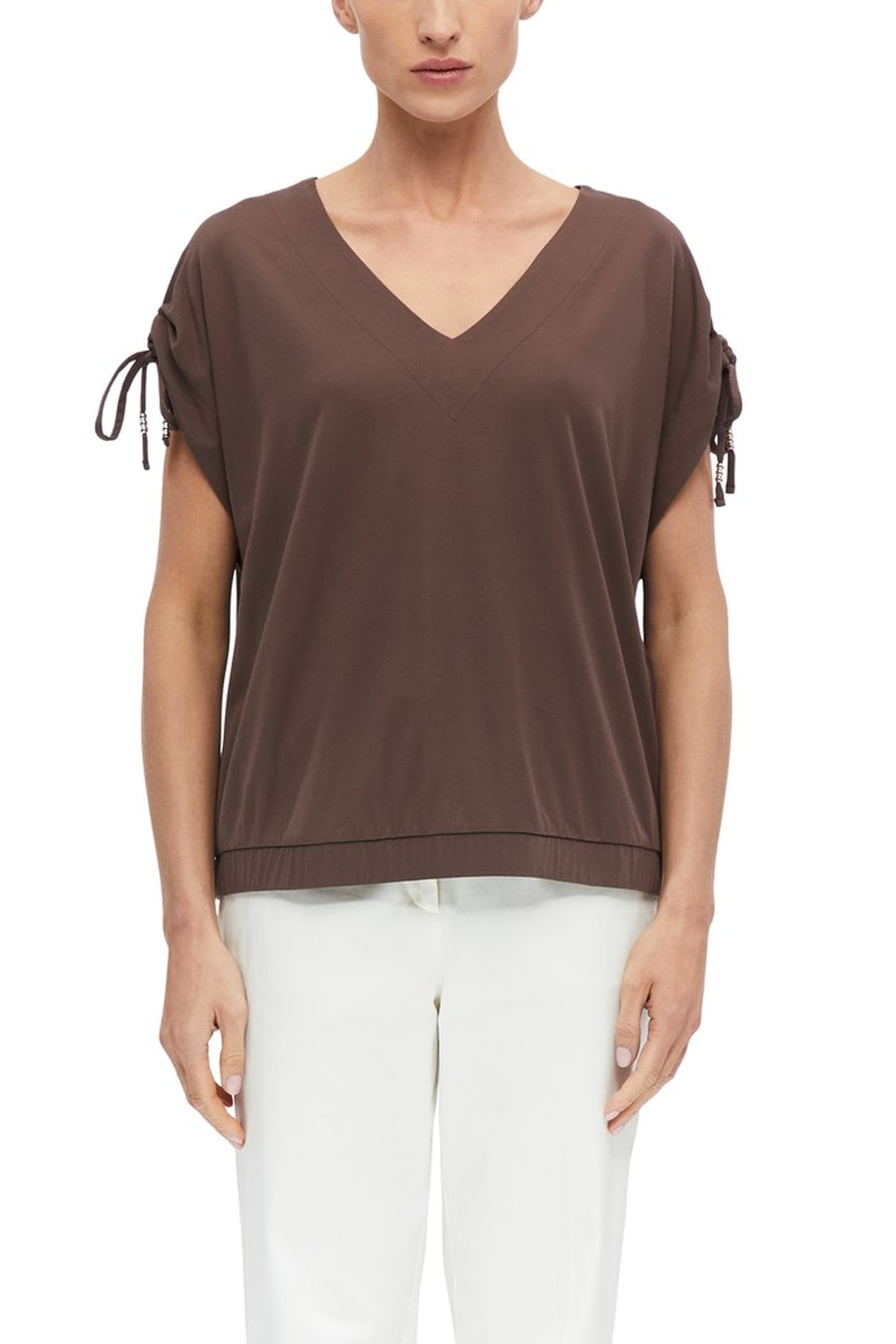S.OLIVER T-SHIRTS BROWN 1