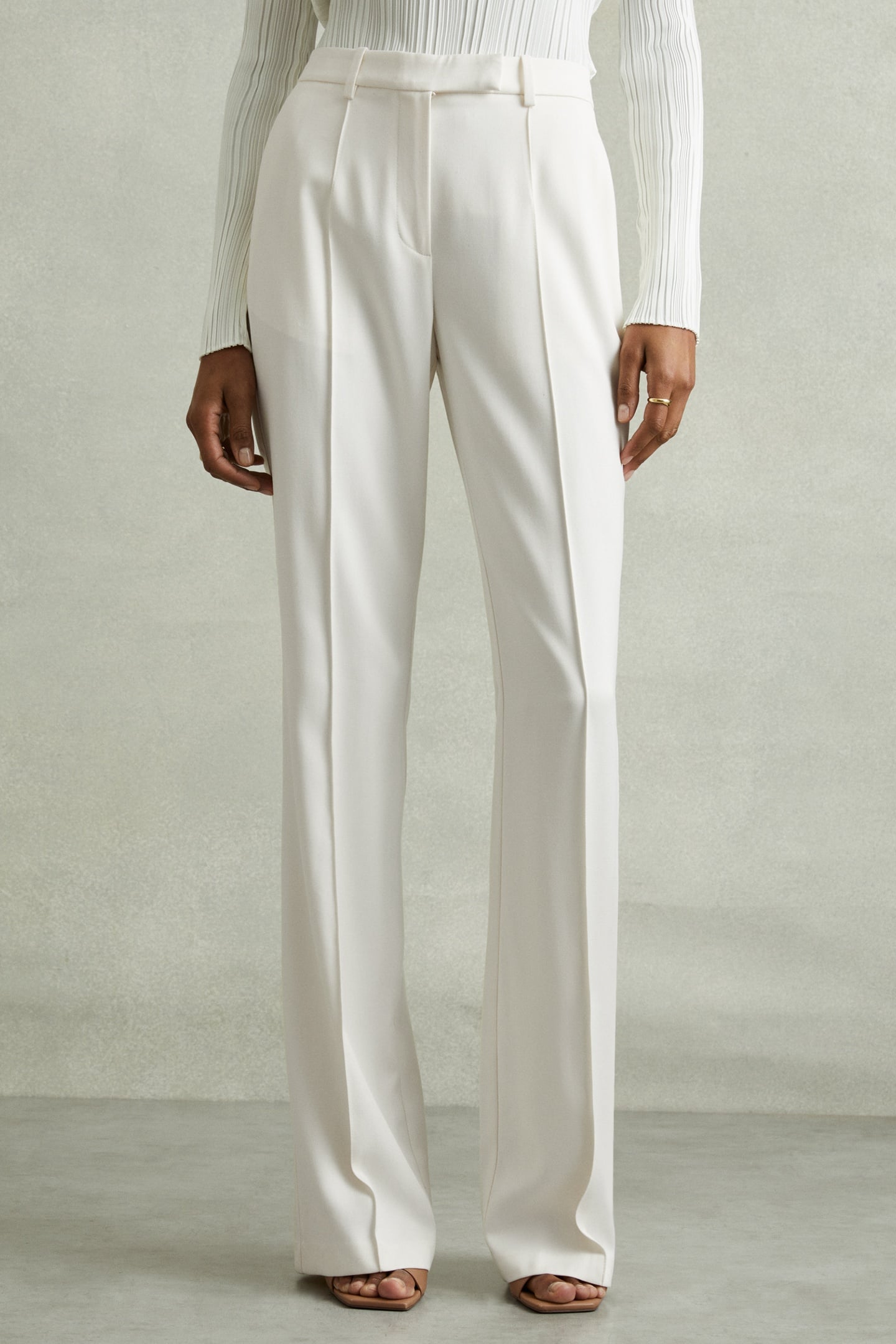 FLARE TROUSER CREAM 2
