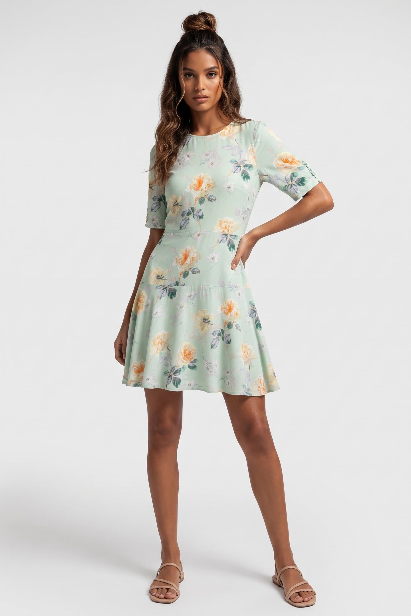 PA LOULA DRESS GREEN 1