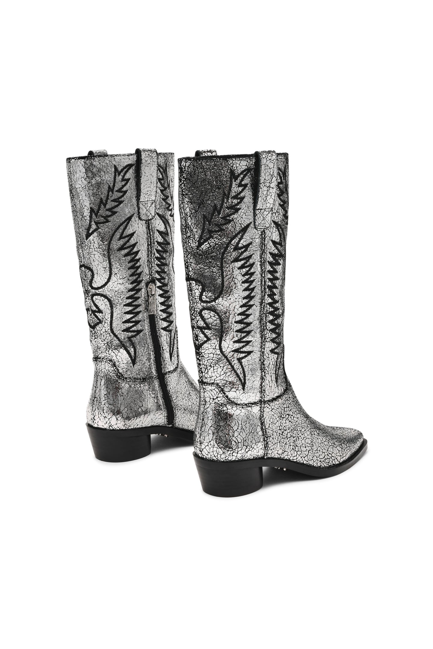 TREVI BOOTS SILVER LEATHER 4