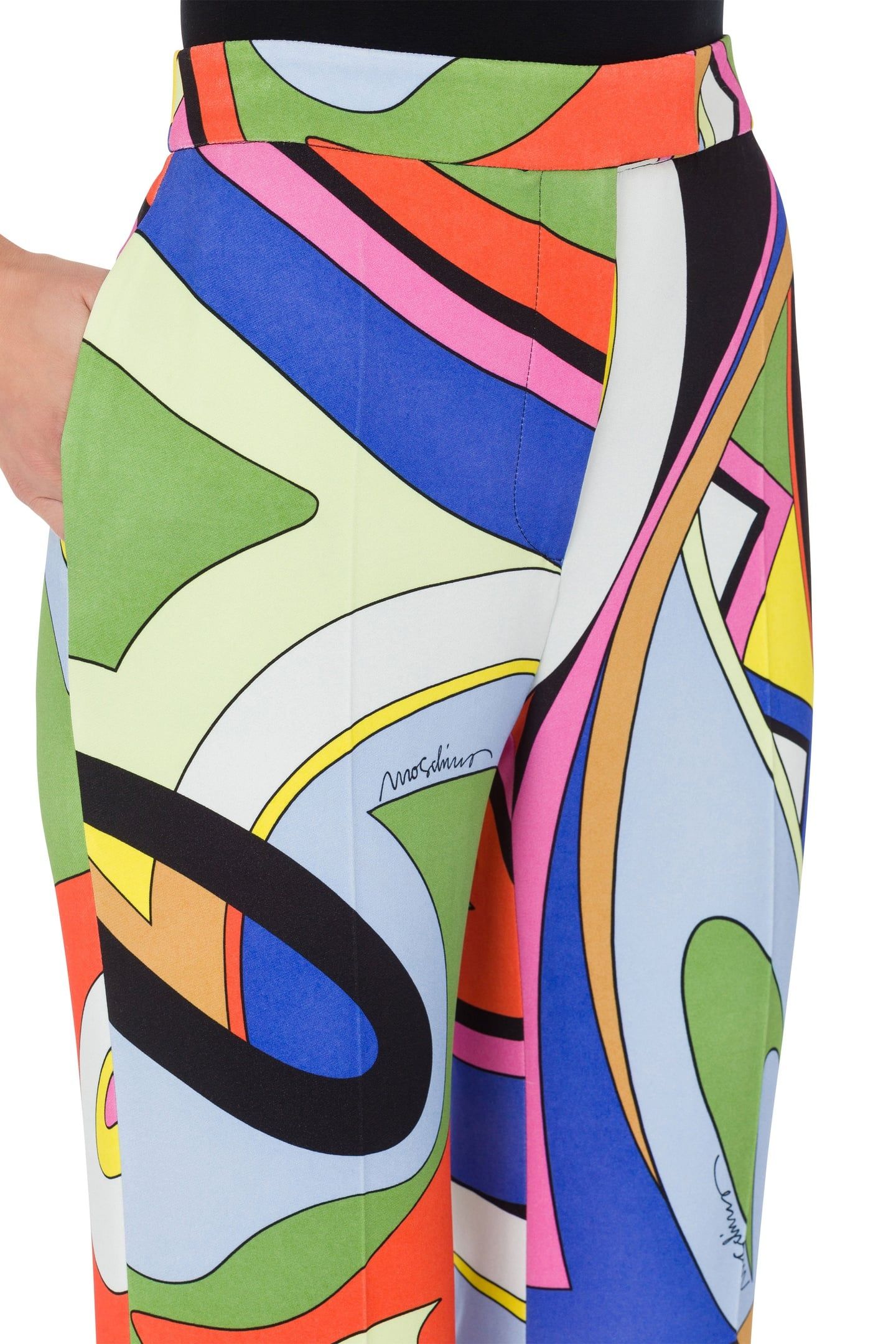 MULTICOLOR PRINT CADY TROUSERS MULTICOLOR 4