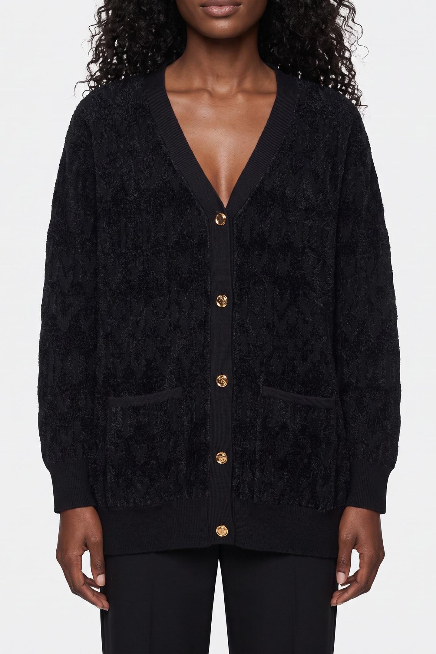 ADELE LOGO CHENILLE JET BLACK A996 1