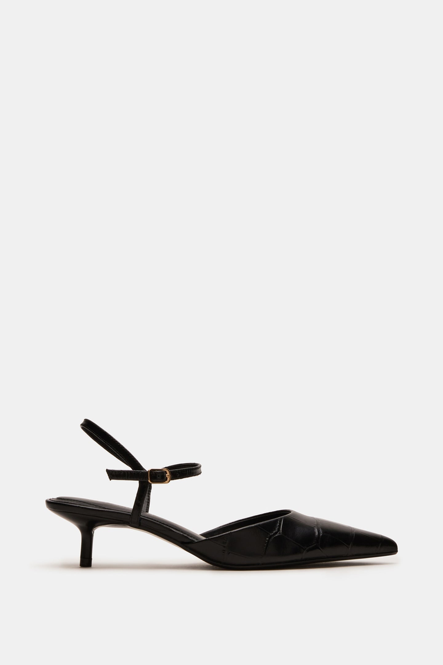 ADELAIDE PUMPS BLACK CROCO 1