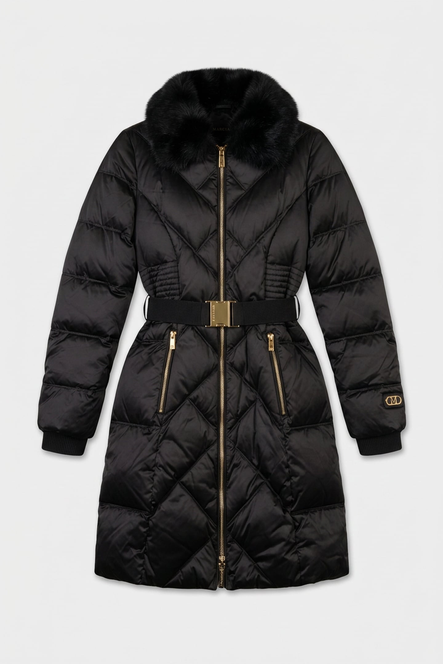 ELLY DOWN MIDI JACKE JET BLACK A996 3