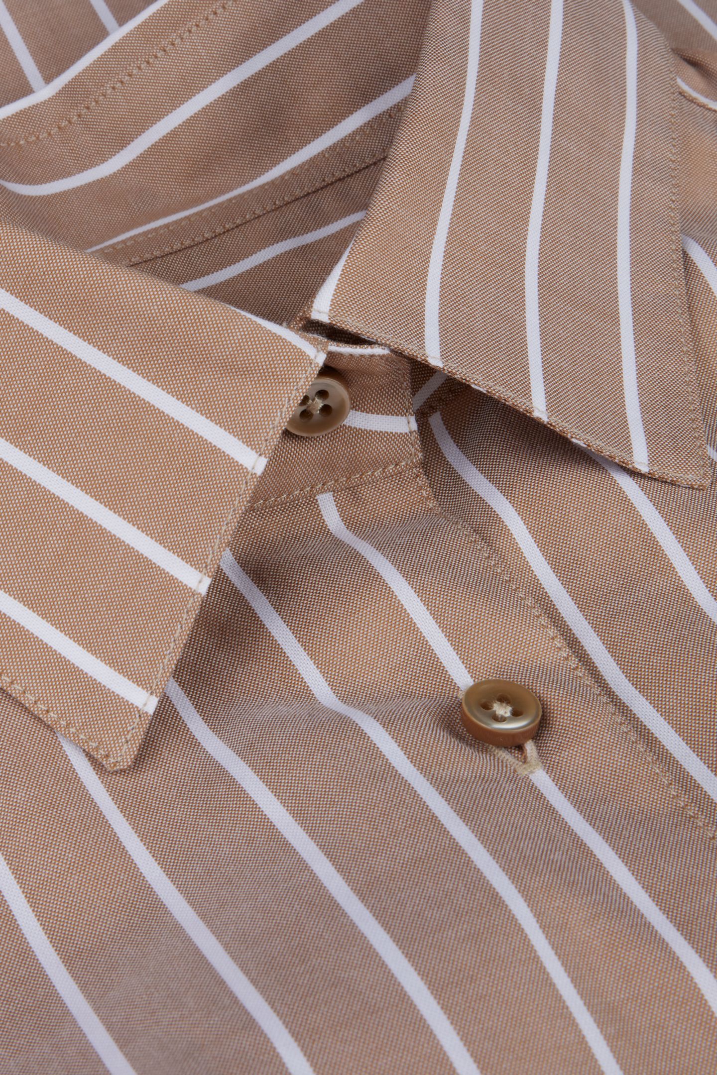 SIRI SHIRT LIGHT BROWN STRIPE 3