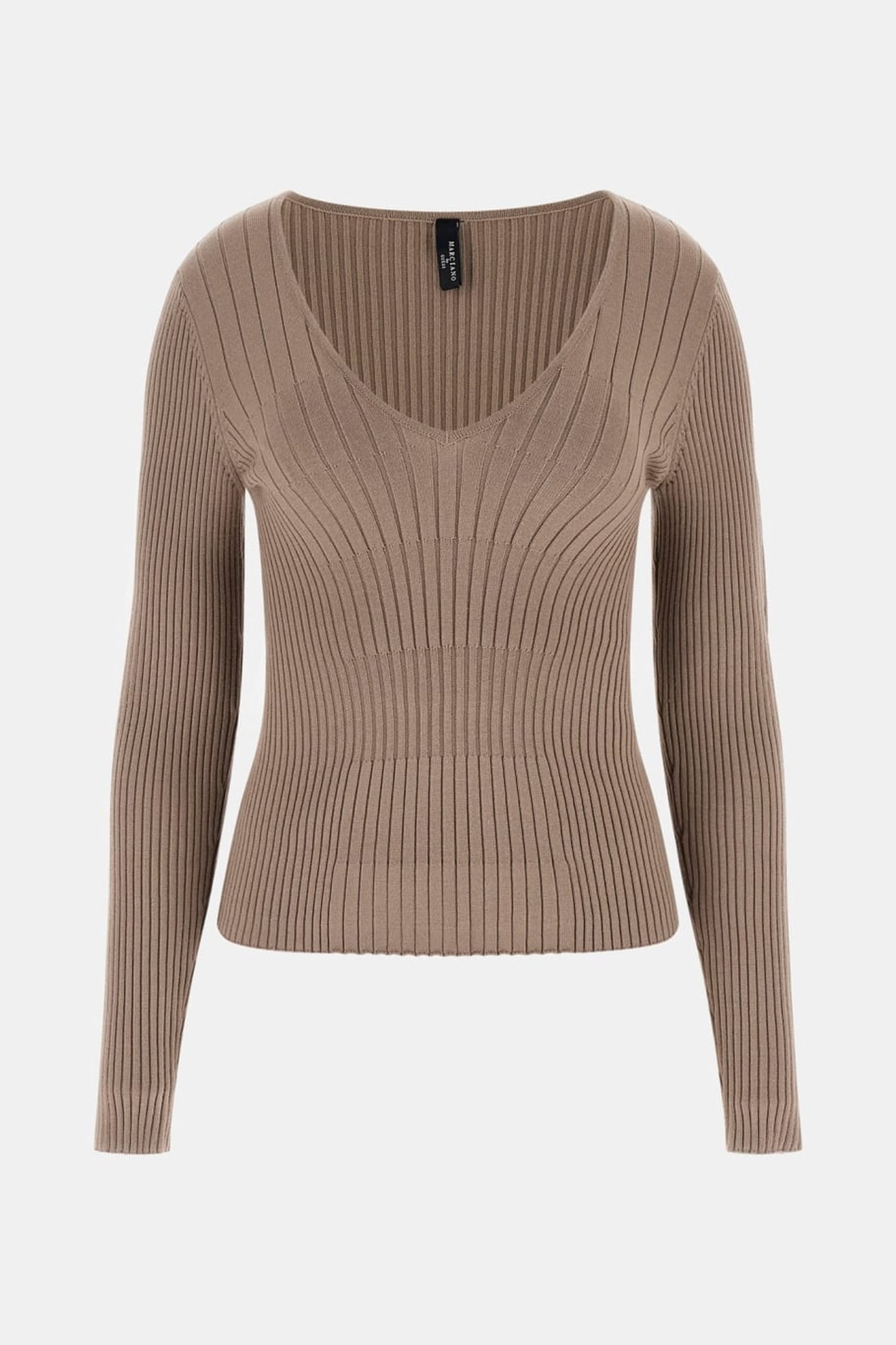 AGATHE LS VN TOP SWE SILK TAUPE 4