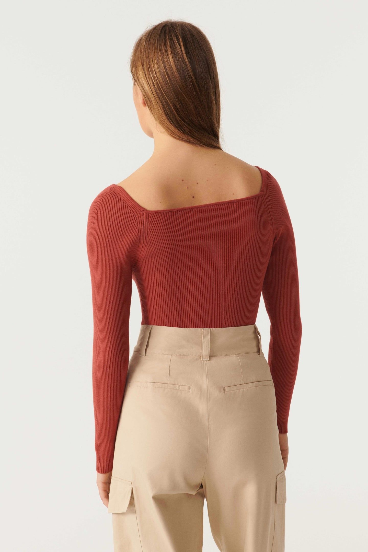 LONG SLEEVES KNIT BRIQUE 2