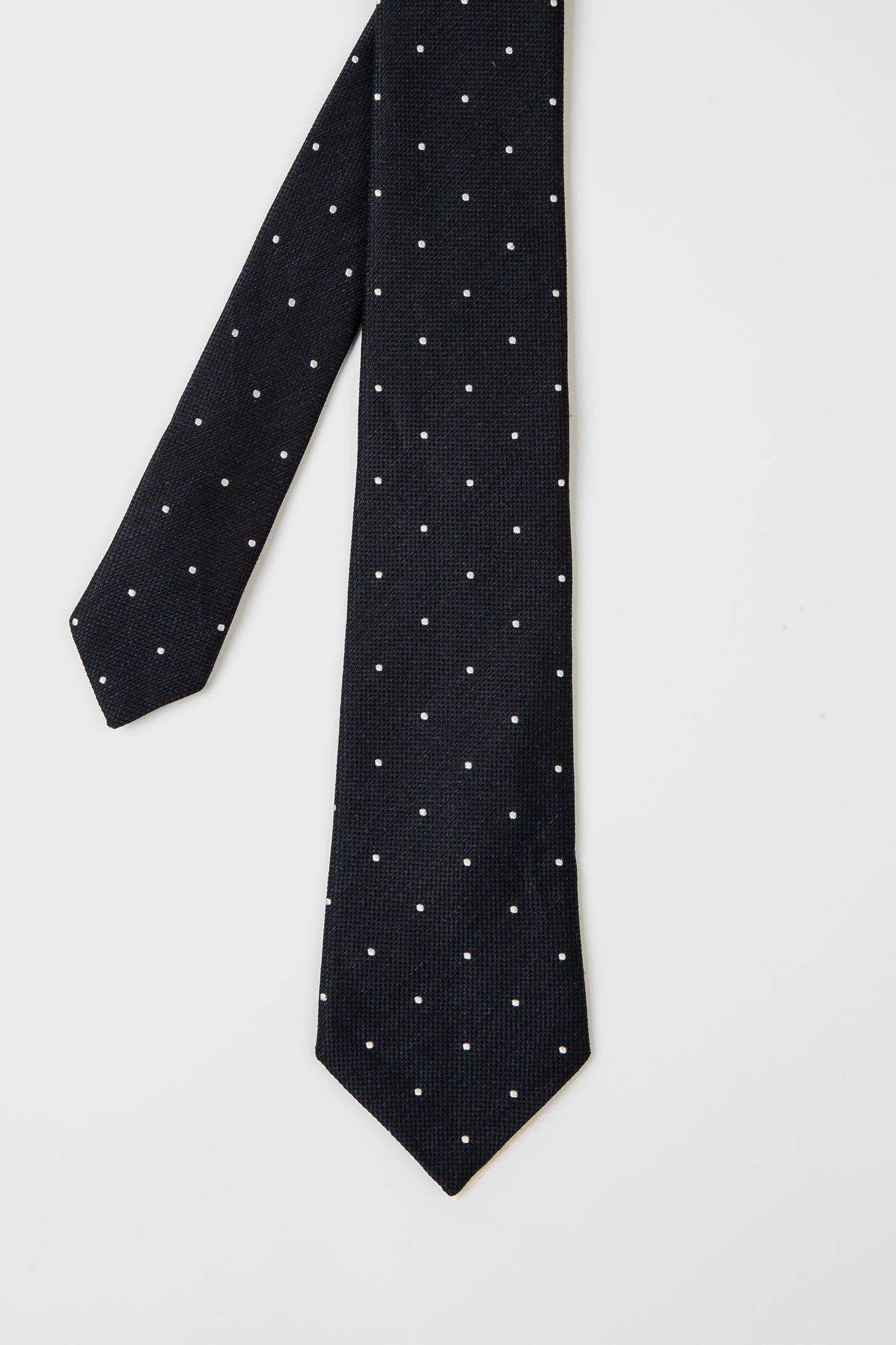 MEN TIE MINI SPOT BLACK 3