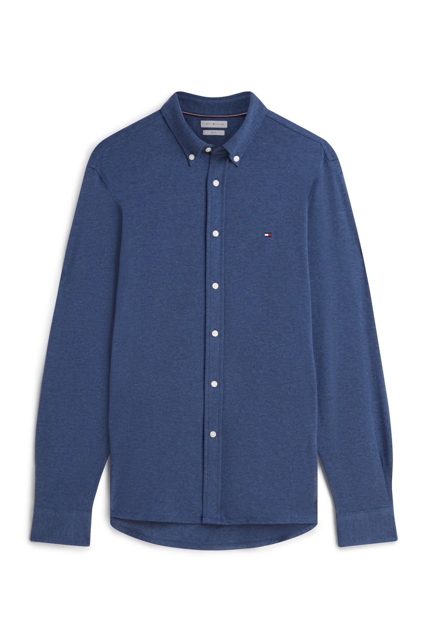 KNIT PIQUE SHIRT DARK BLUE HEATHER 4