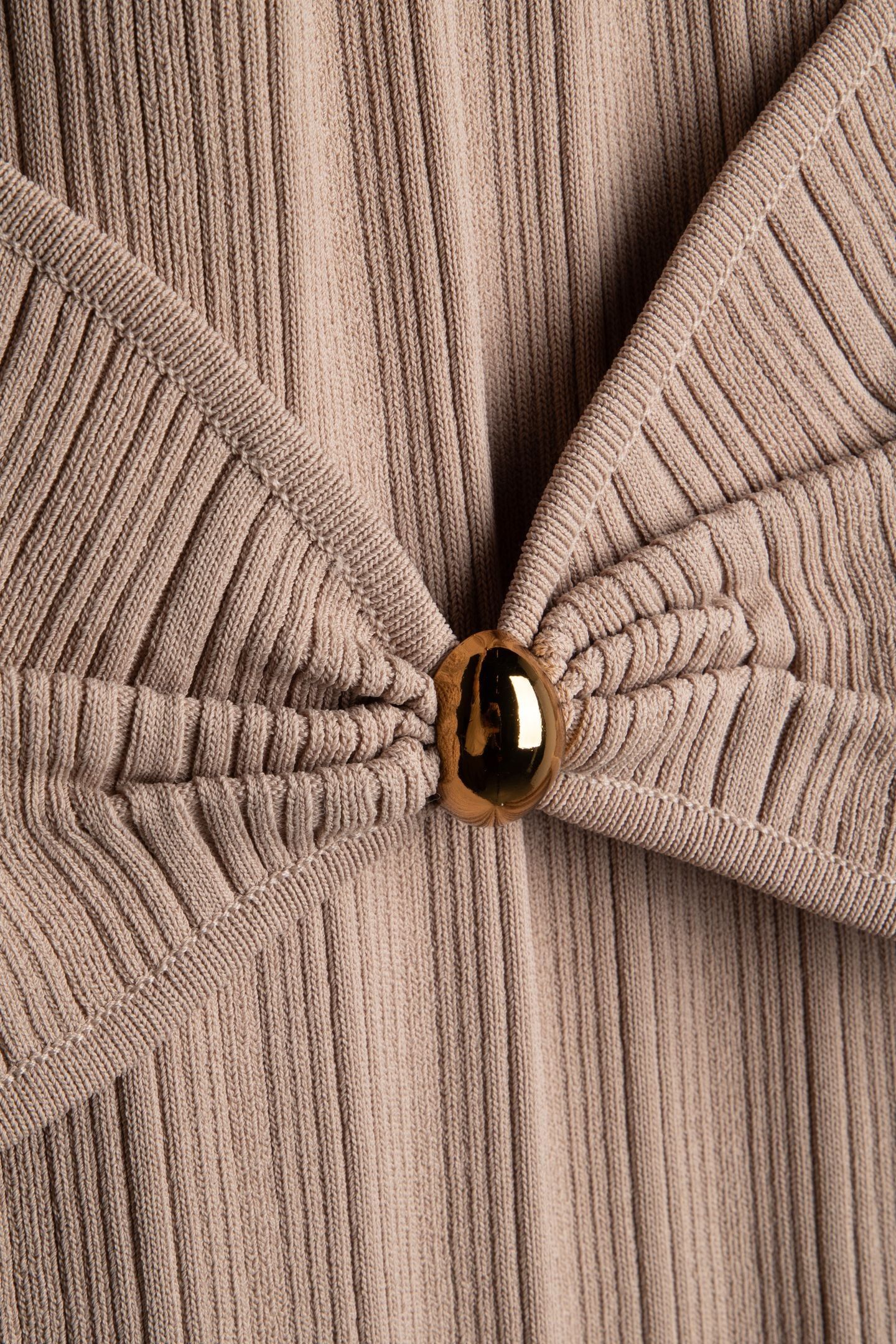 KATHLEEN HALTER DRES VELVET TAUPE 4